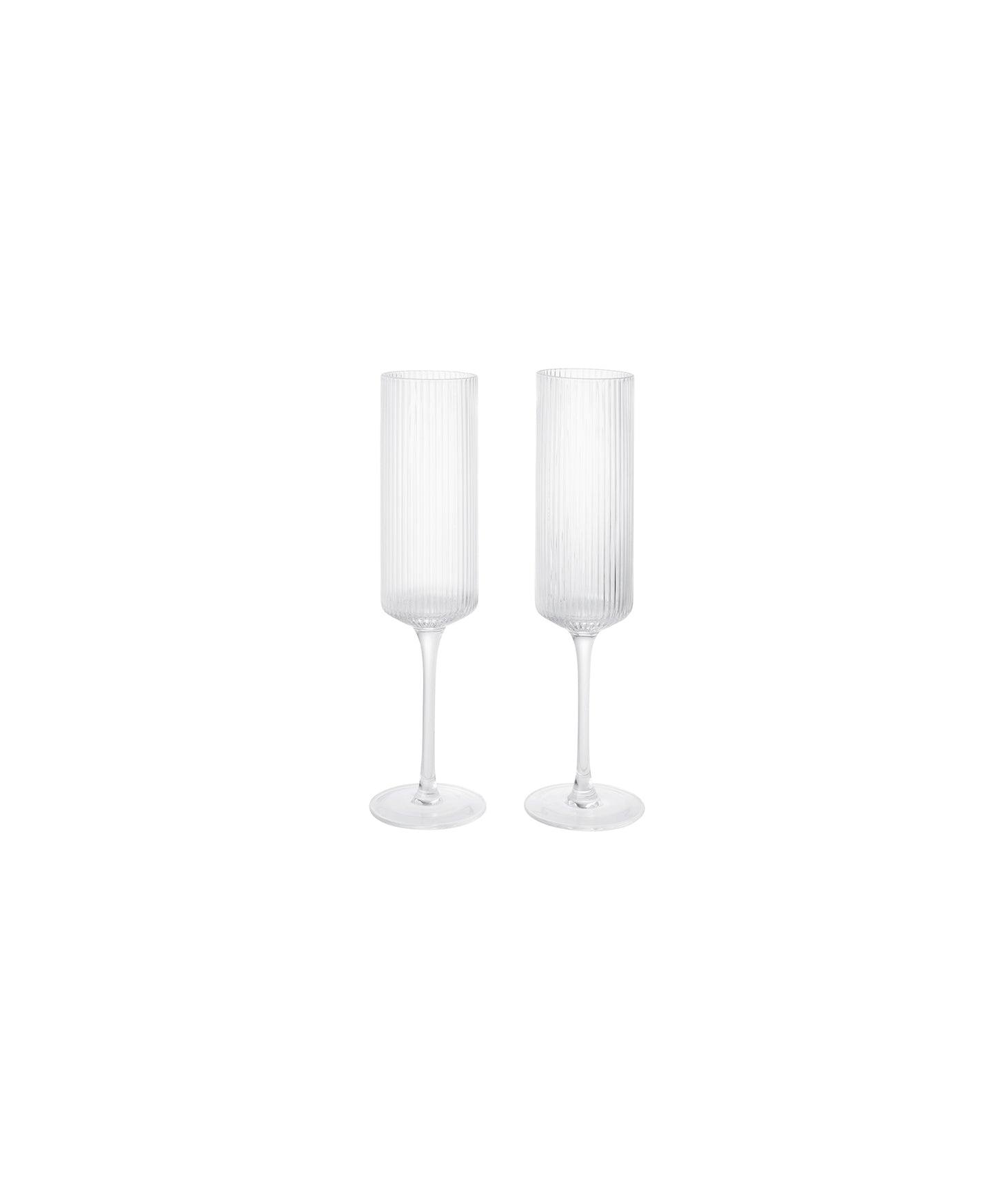 Ripple Champagne Flutes, Set of 2