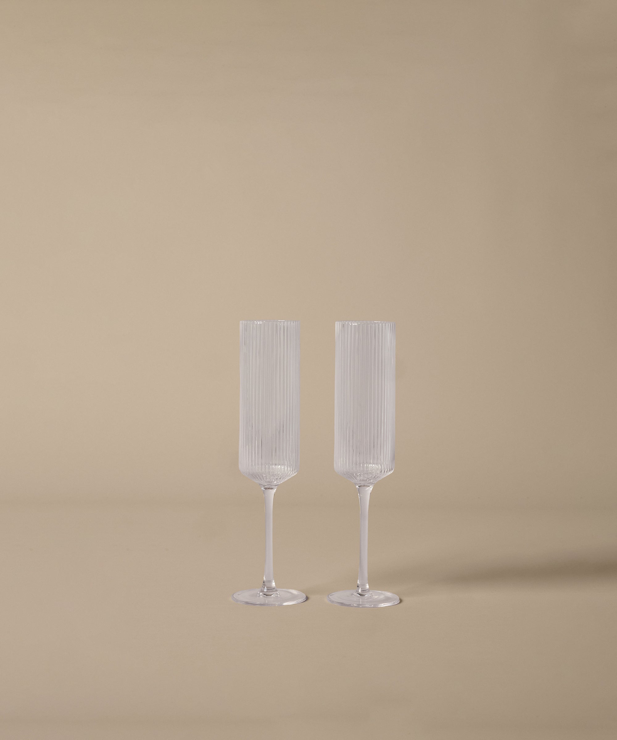 Ripple Champagne Flutes, Set of 2