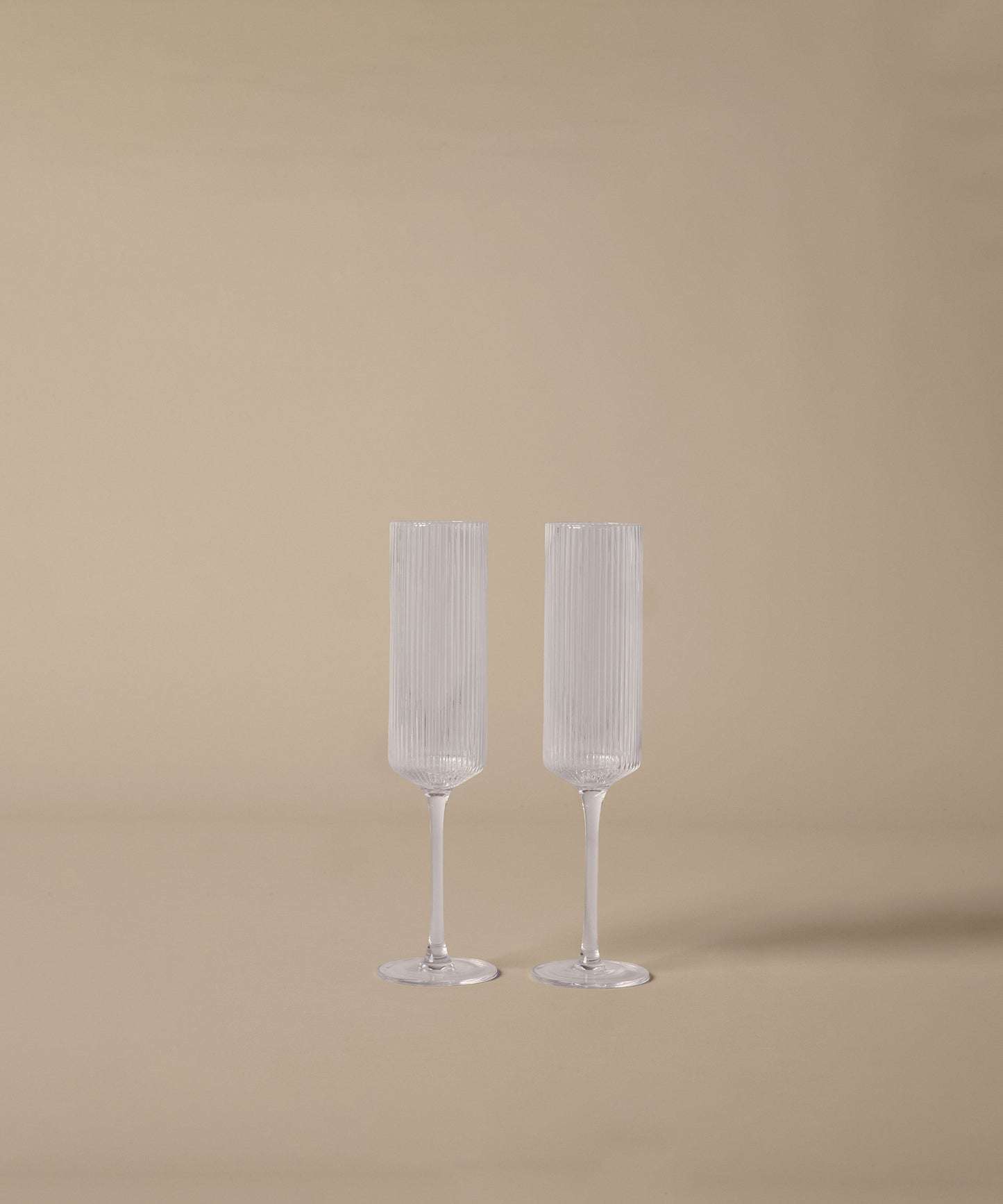 Ripple Champagne Flutes, Set of 2