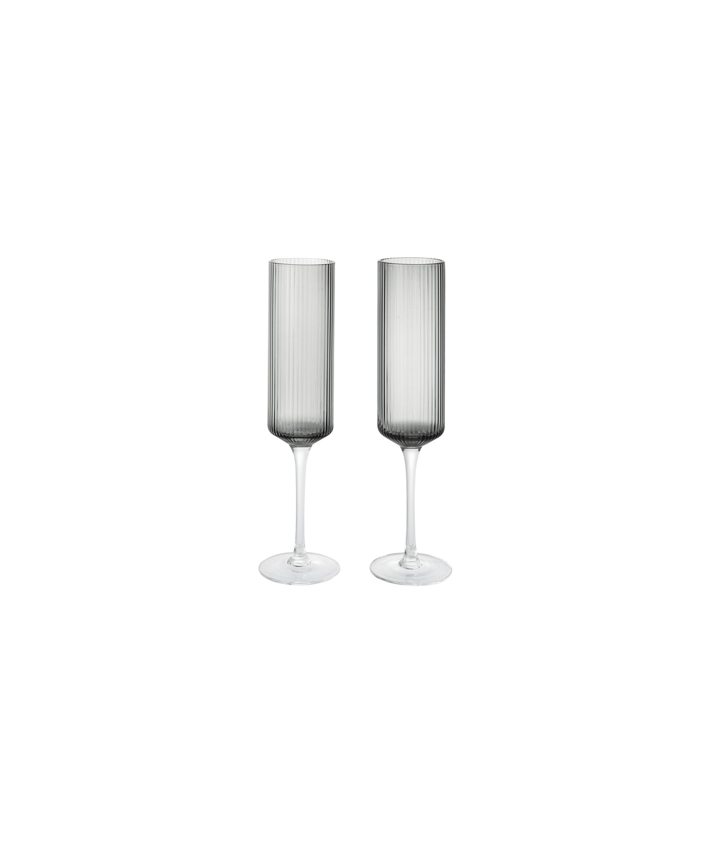Ripple Champagne Flutes, Set of 2