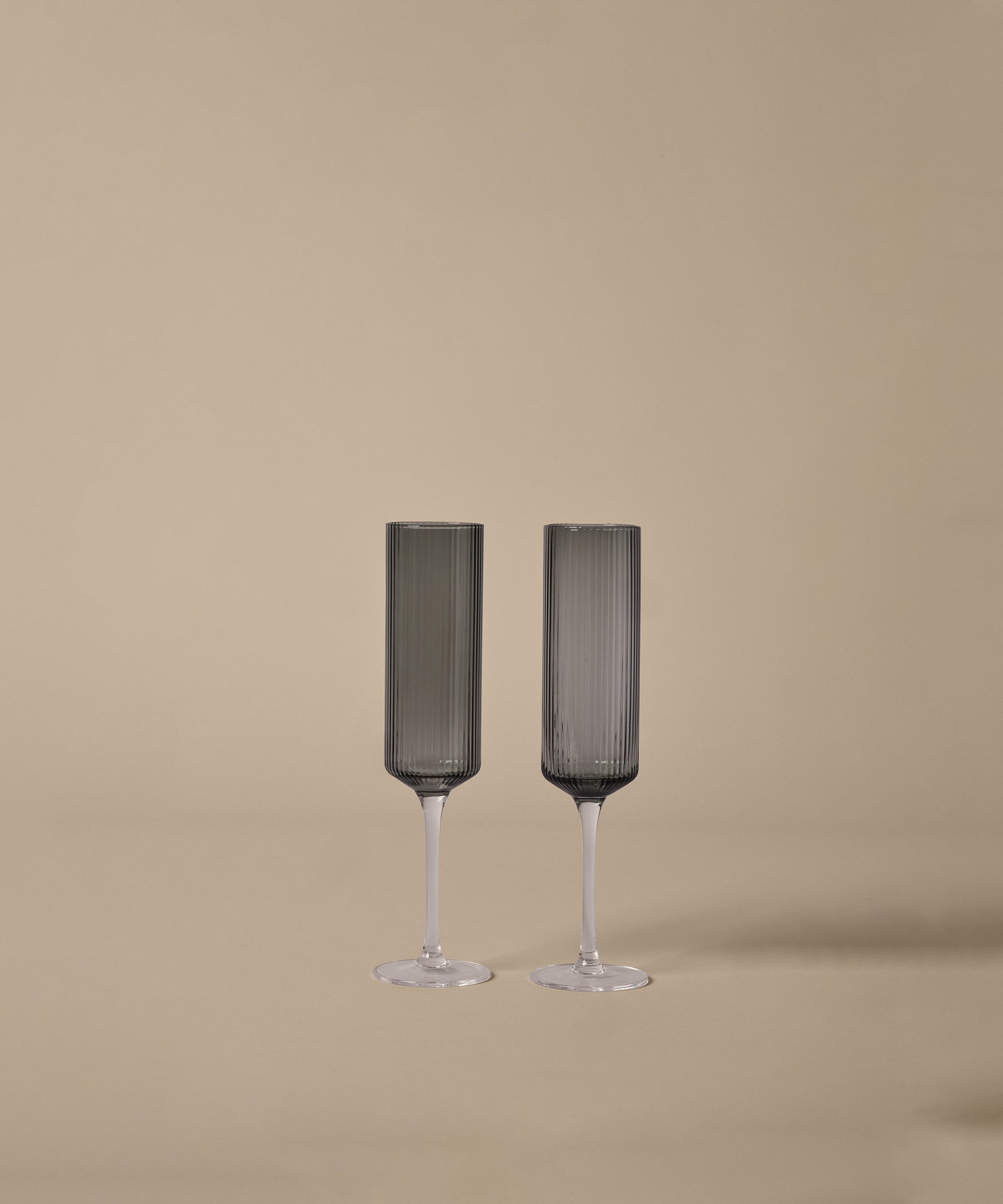 Ripple Champagne Flutes, Set of 2