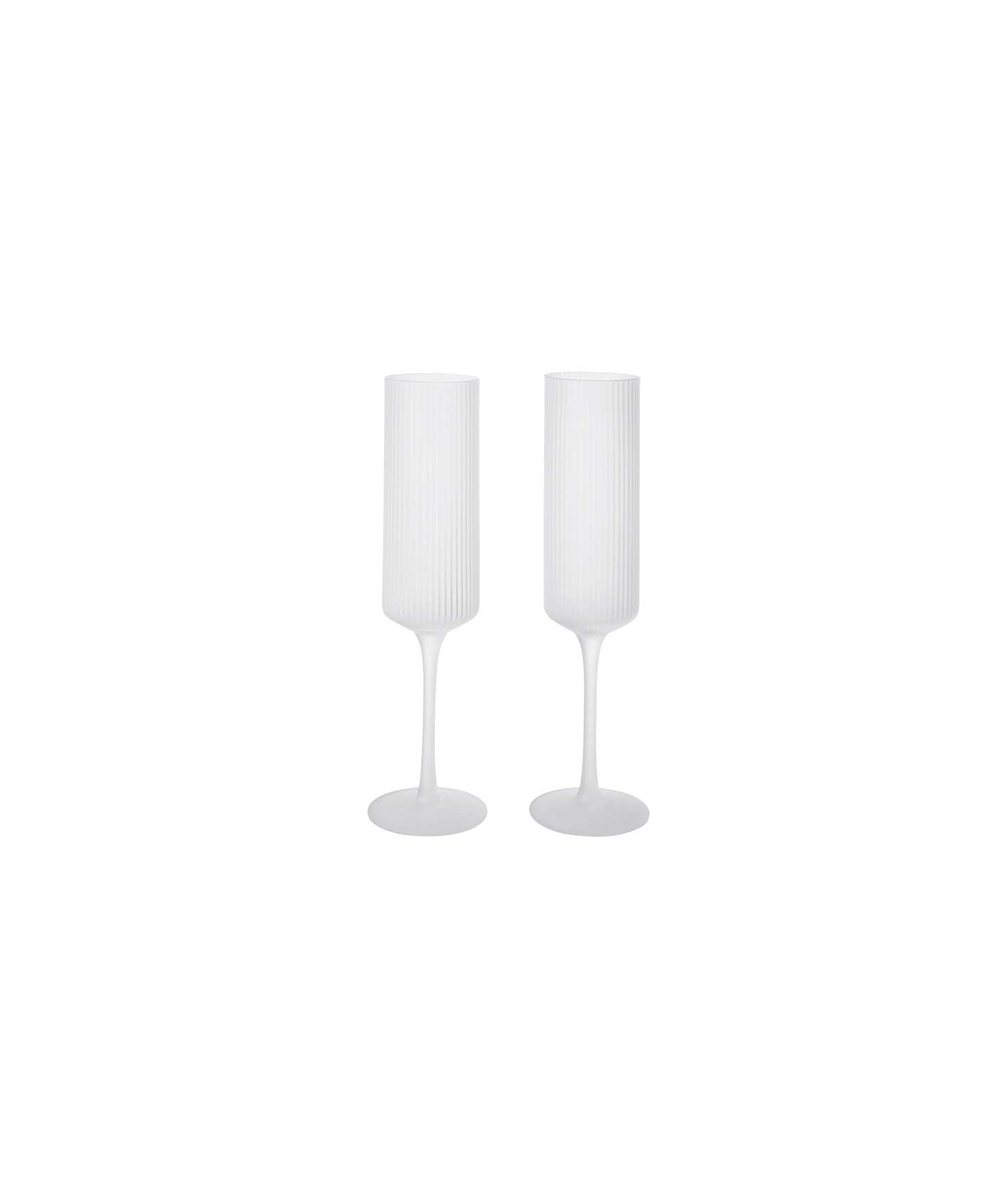 Ripple Champagne Flutes, Set of 2