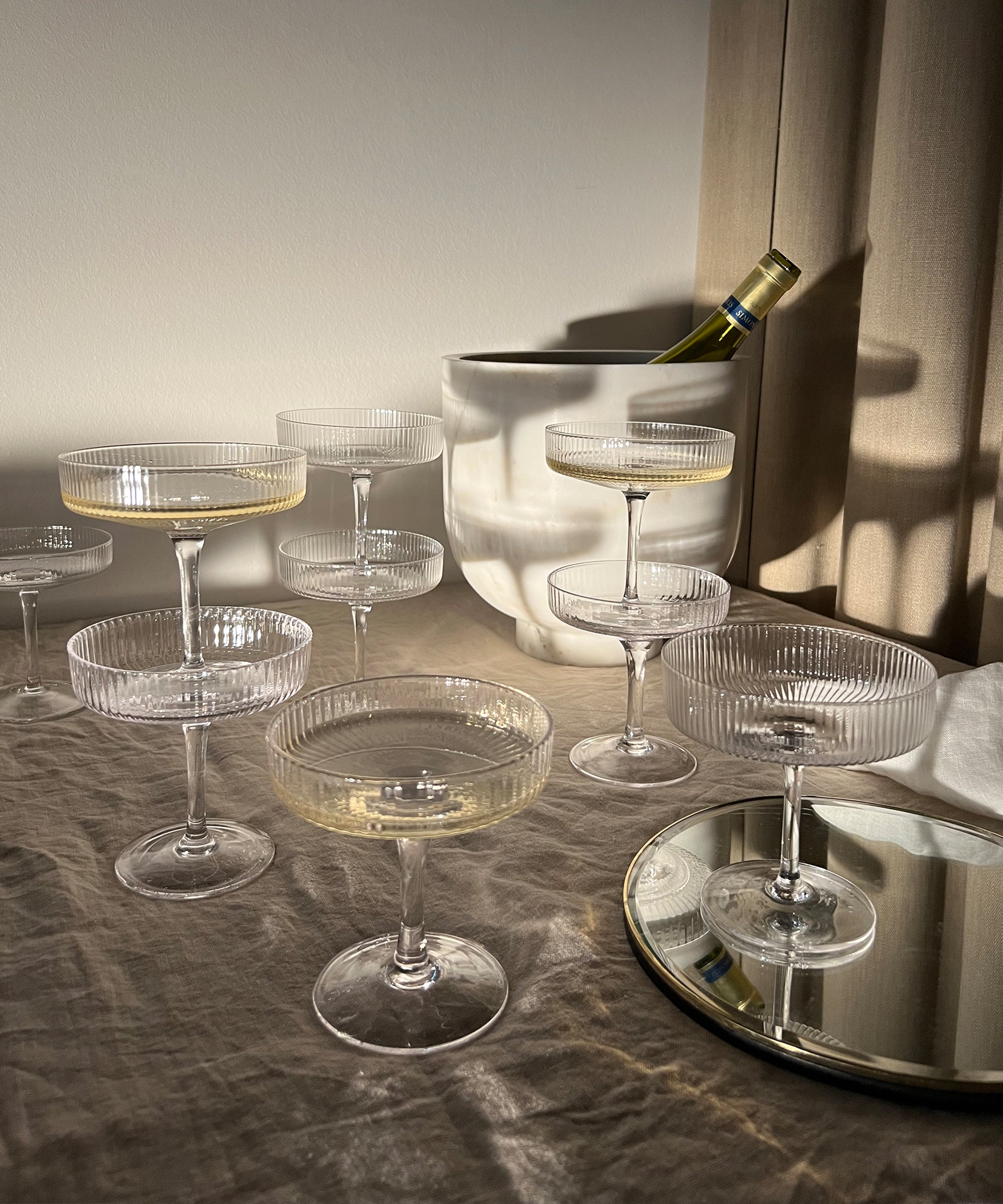 Ripple Champagne Saucer (Set of 2)