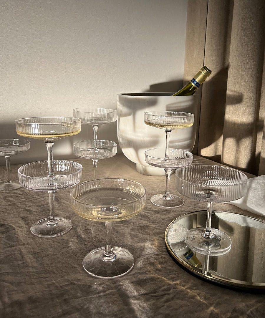 Ripple Champagne Saucer (Set of 2)