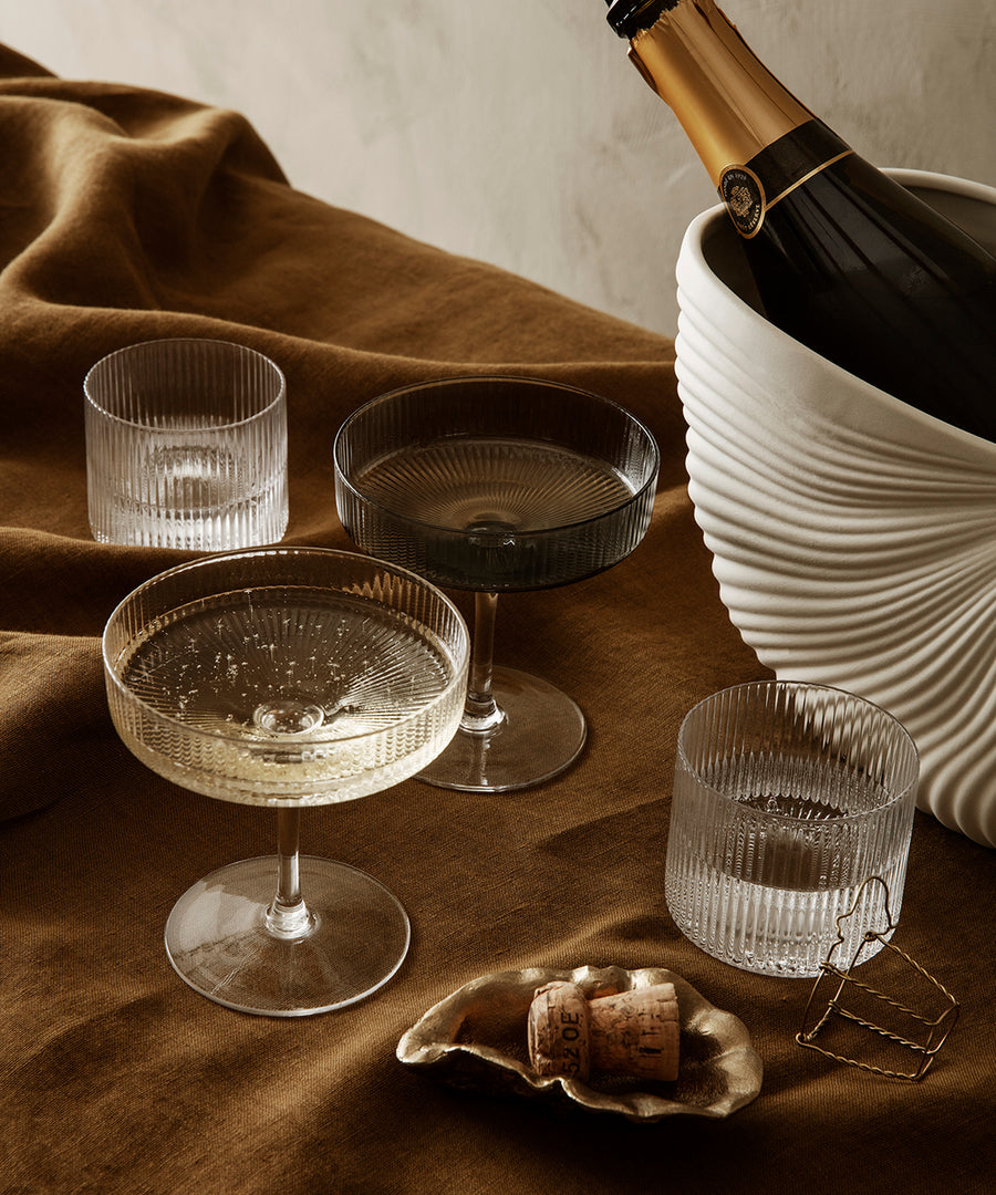 Ripple Champagne Saucer (Set of 2)