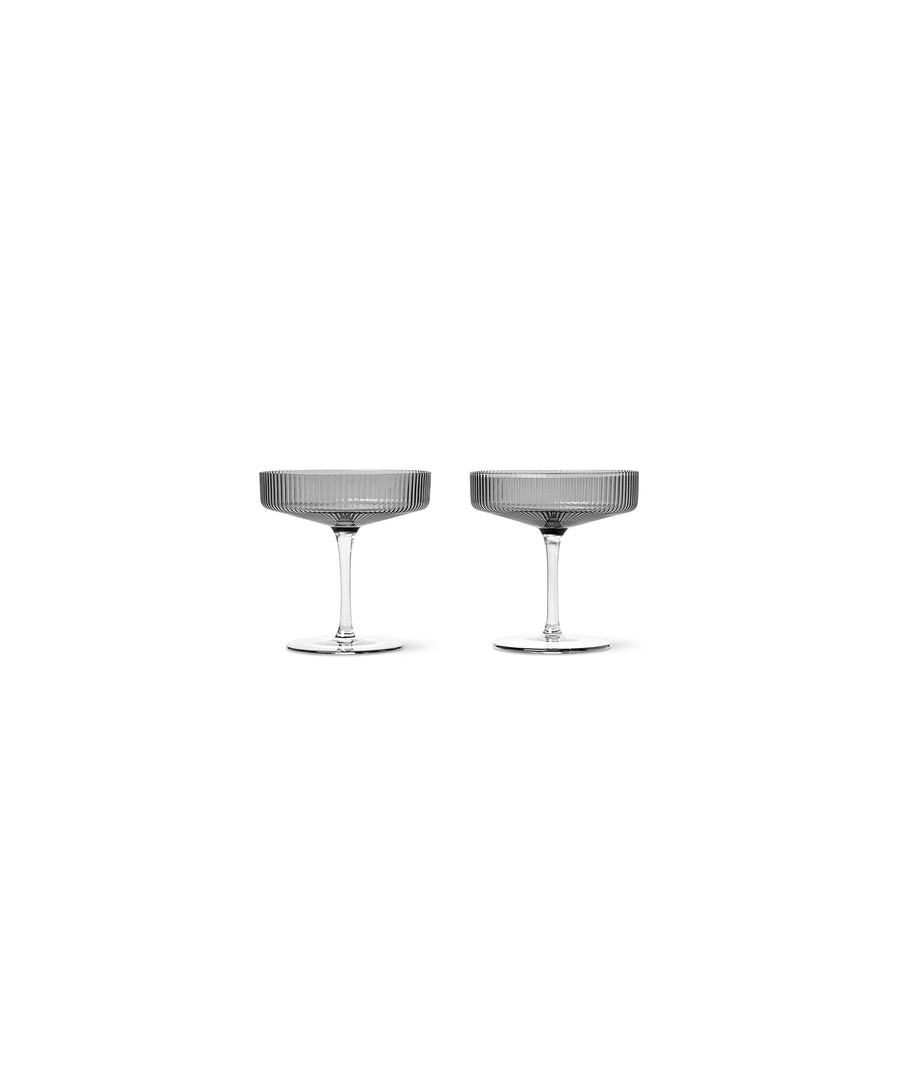 Ripple Champagne Saucer (Set of 2)