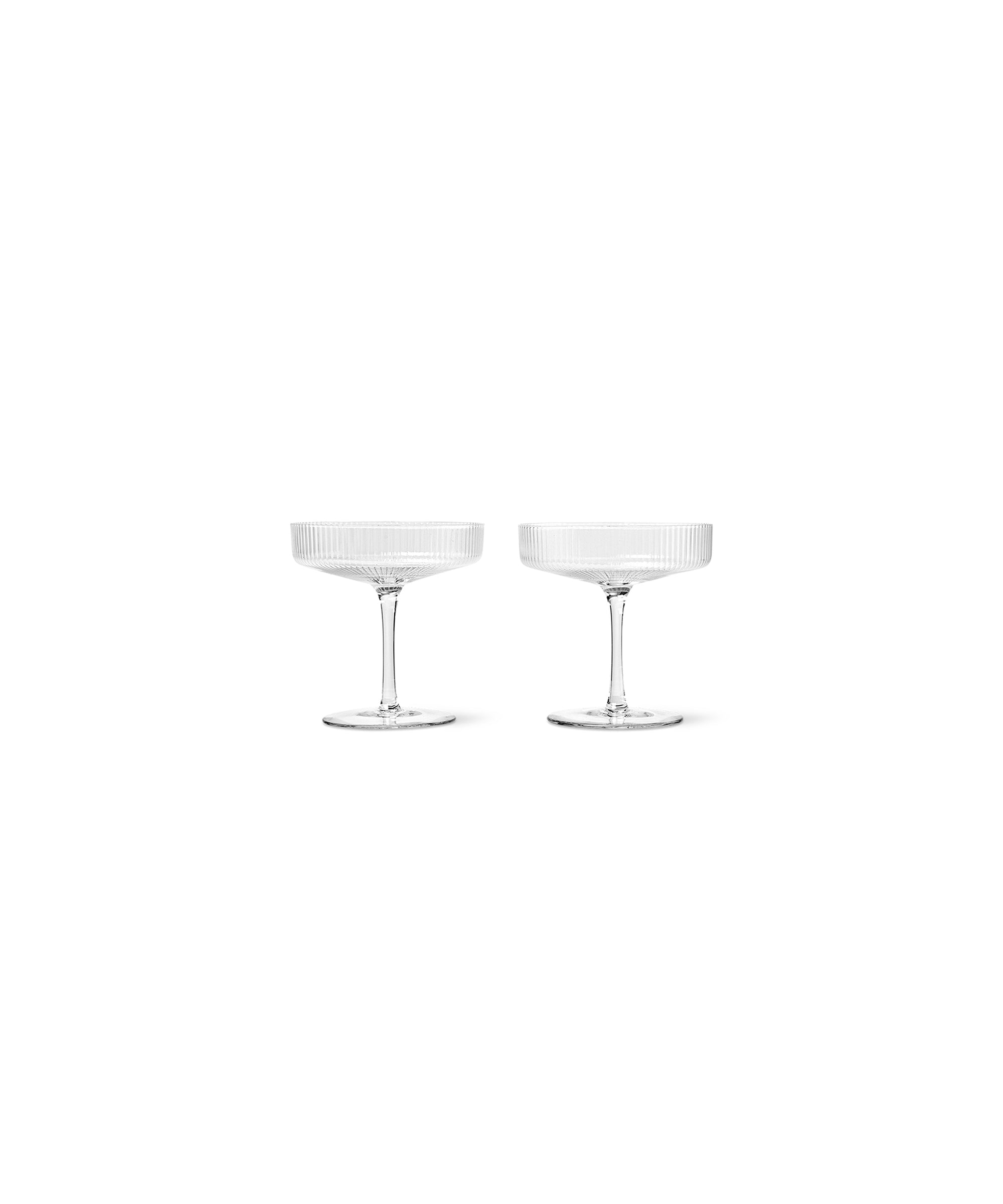 Ripple Champagne Saucer (Set of 2)