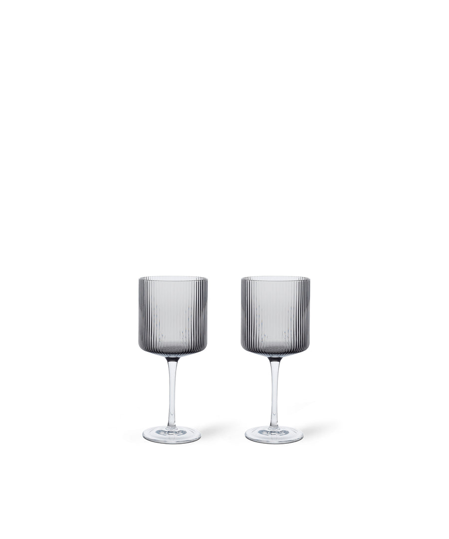 Ripple Red Wine Glasses, Set of 2
