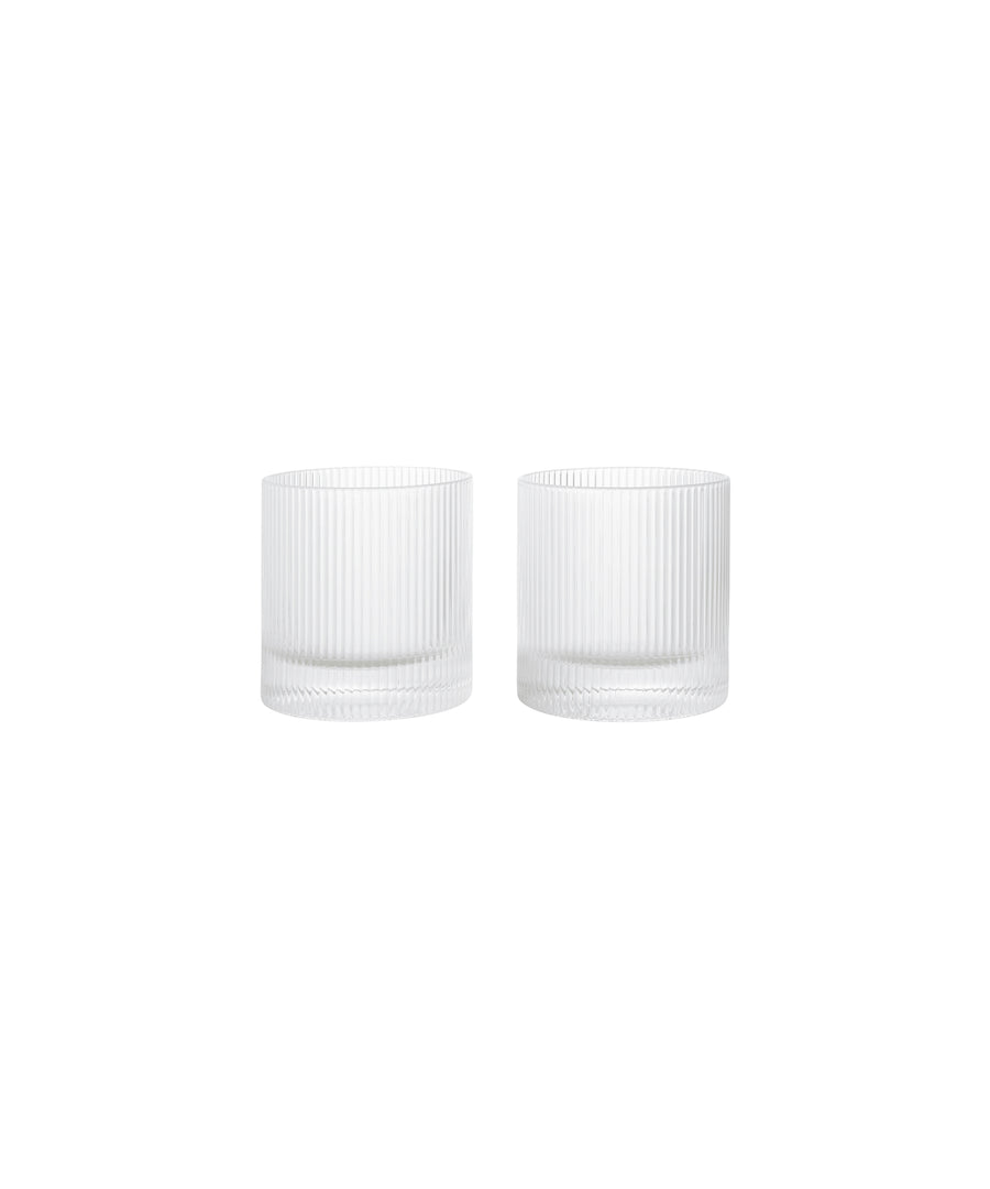 Ripple Tumbler Glasses, Set of 2