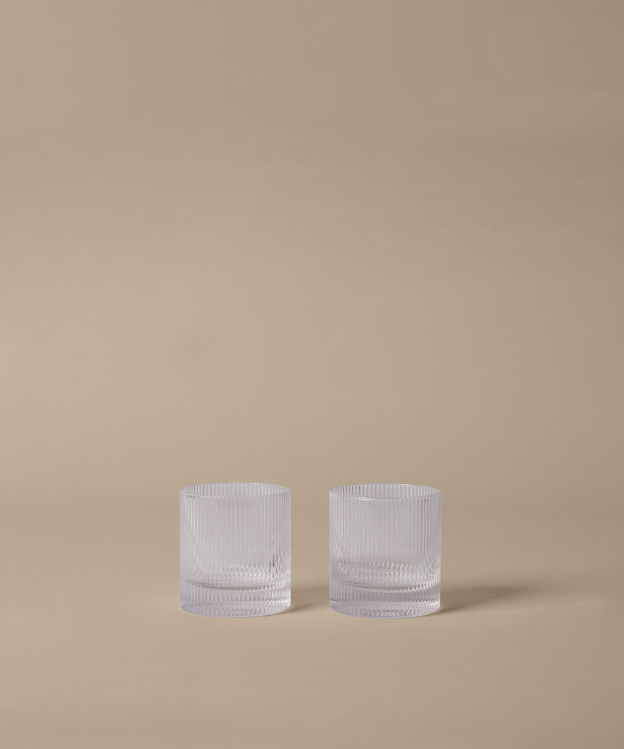 Ripple Tumbler Glasses, Set of 2