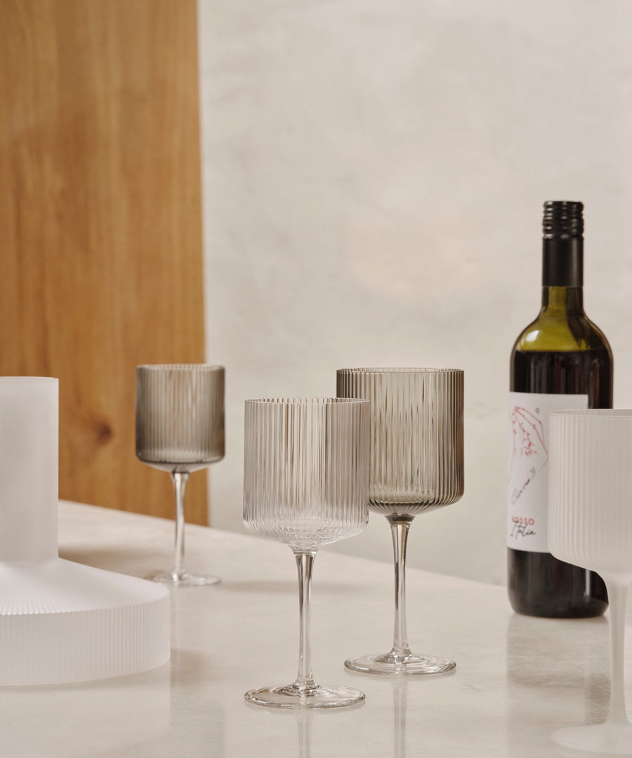 Ripple White Wine Glasses, Set of 2