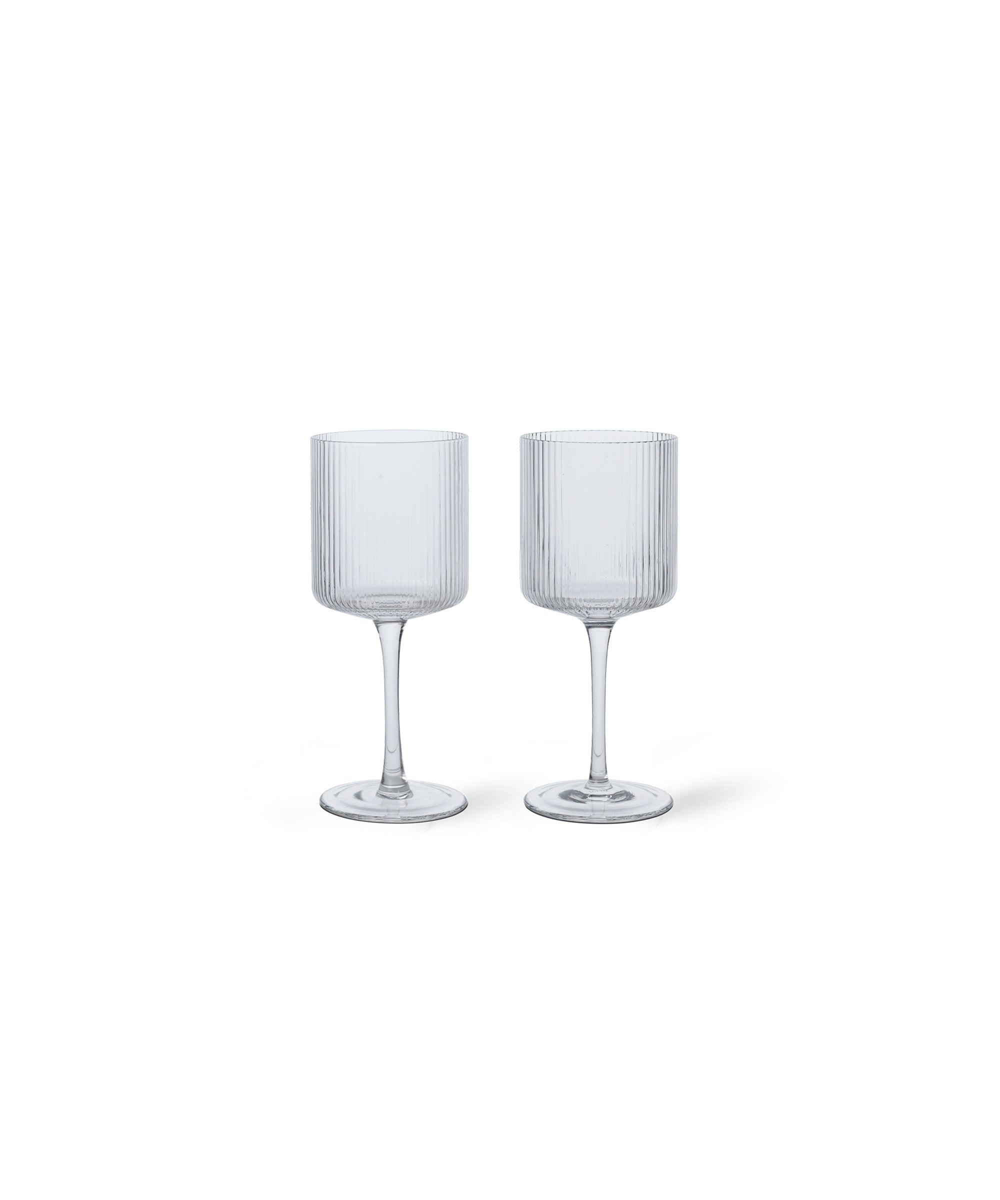 Ripple White Wine Glasses, Set of 2