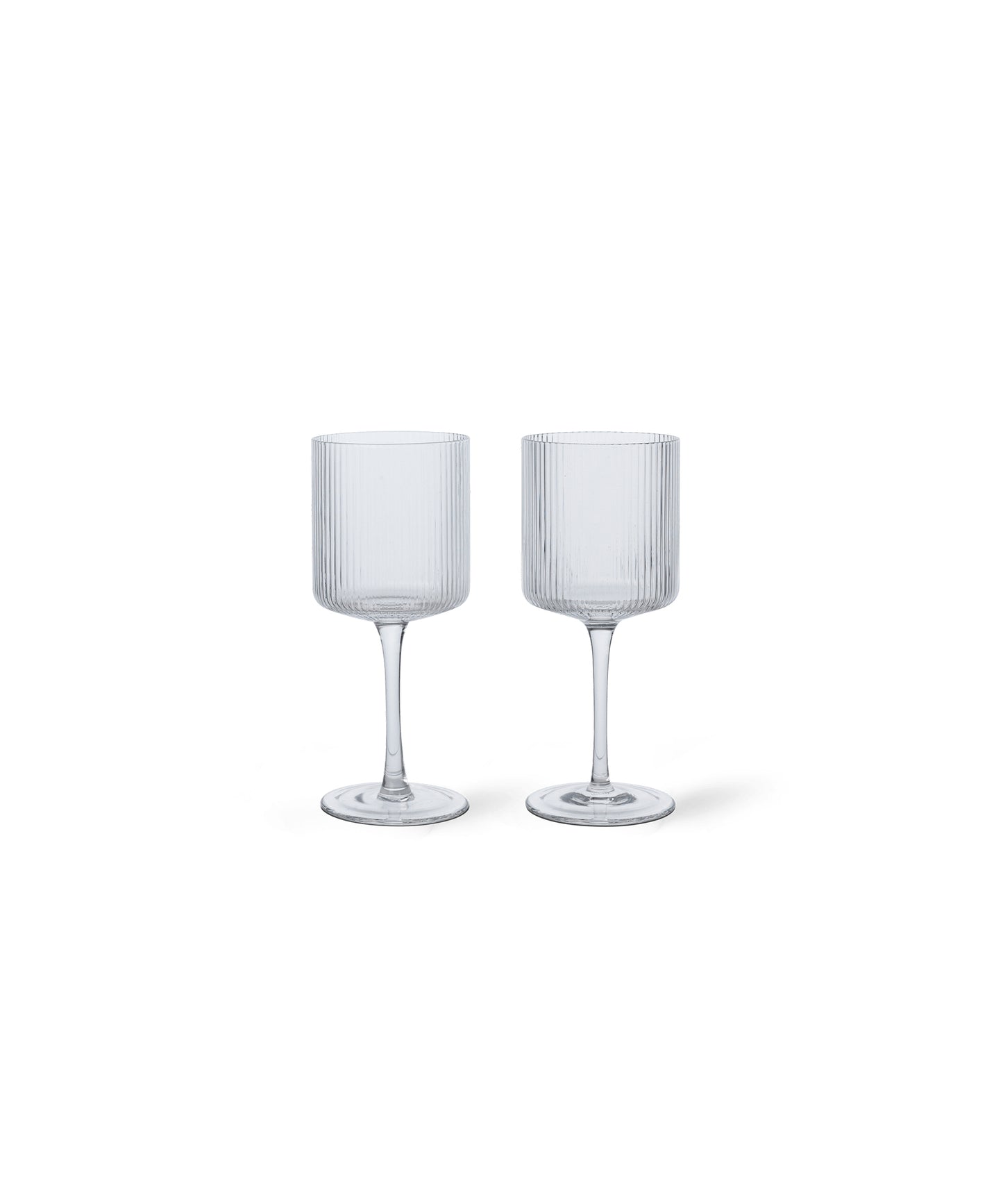 Ripple White Wine Glasses, Set of 2