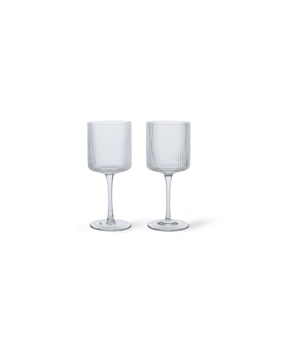 Ripple White Wine Glasses, Set of 2