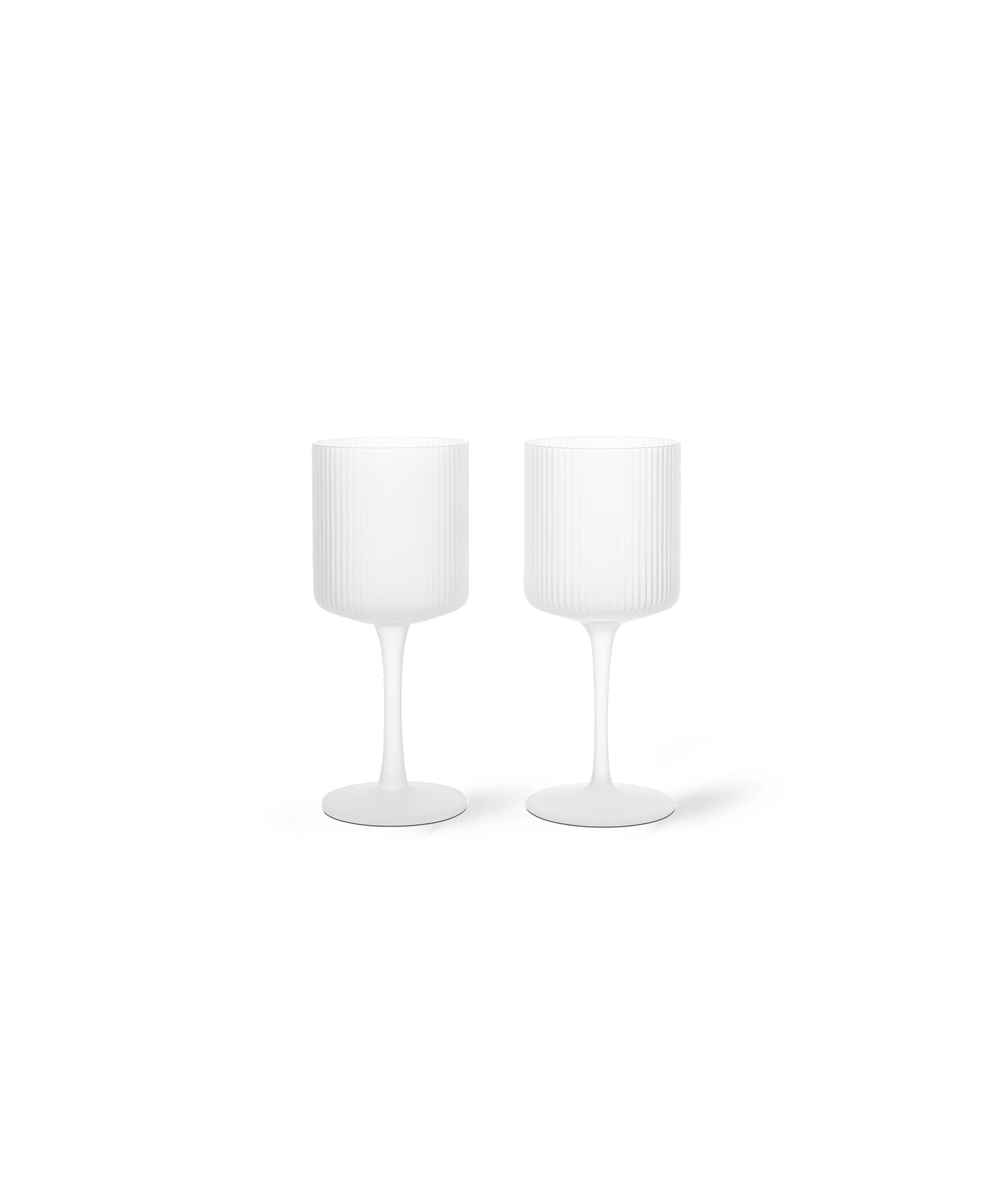 Ripple White Wine Glasses, Set of 2