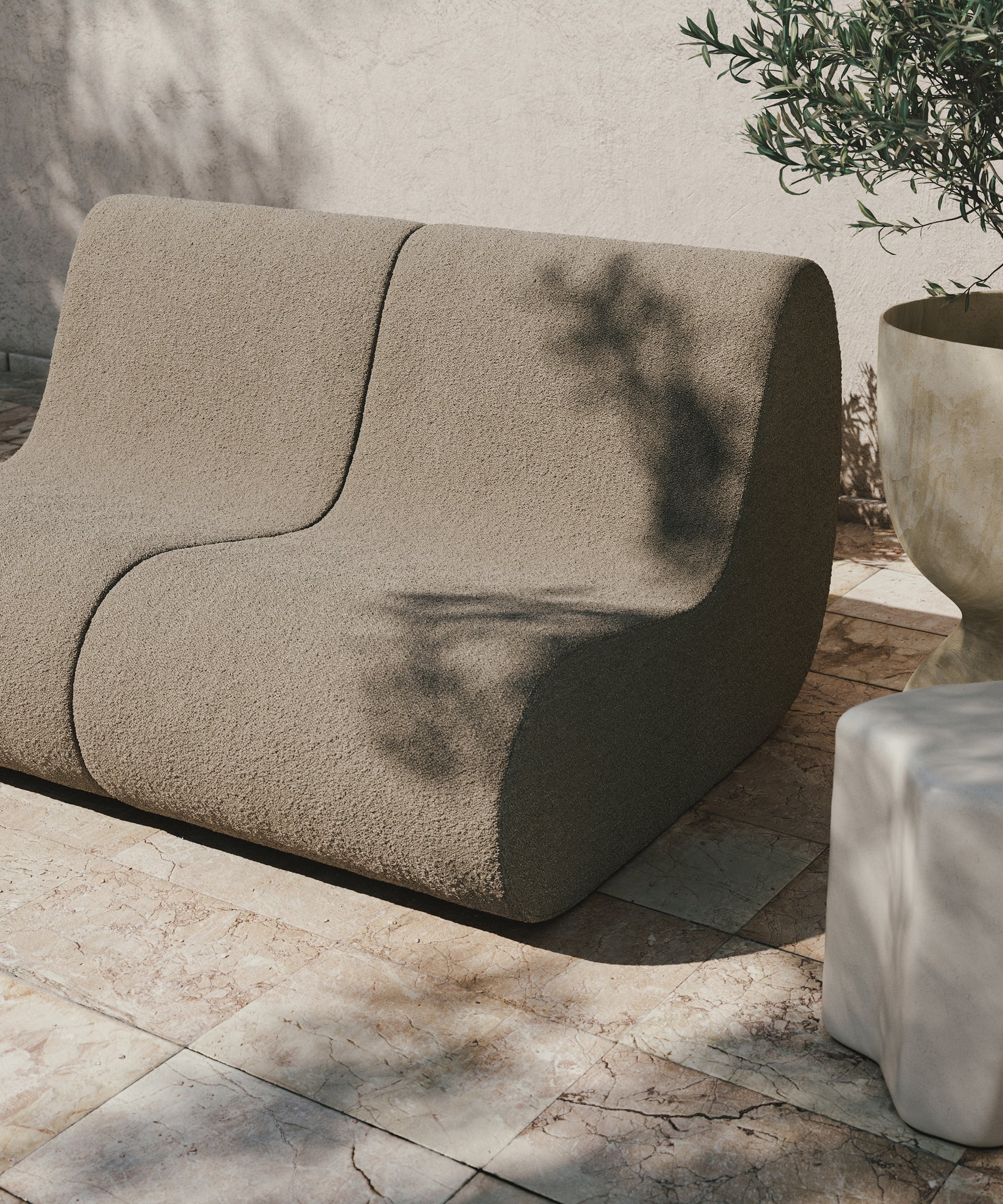 Rouli Center Module Pure Bouclé