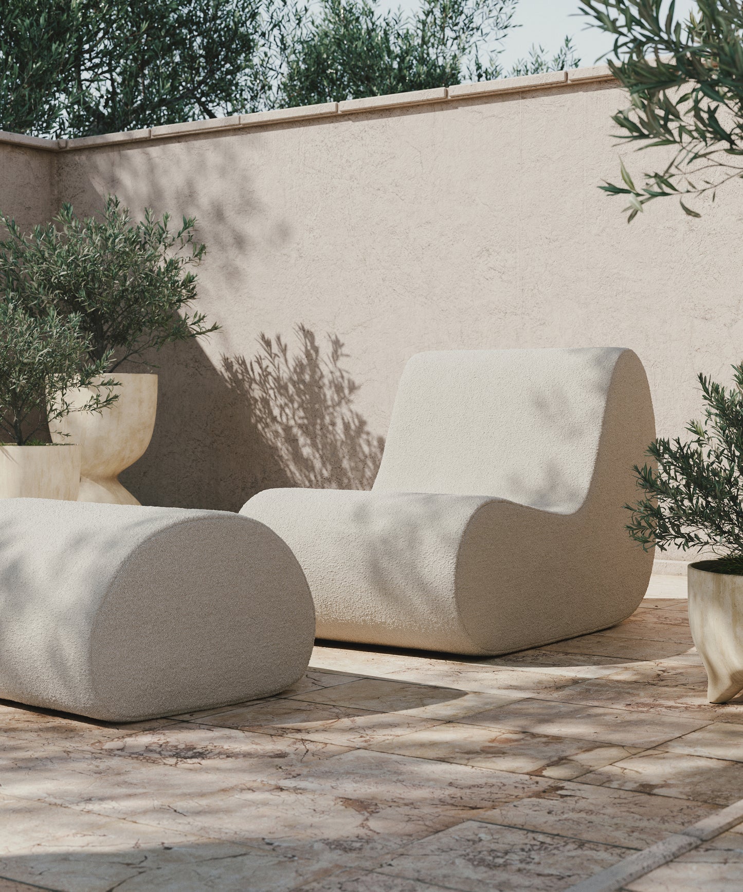 Rouli Center Module Pure Bouclé