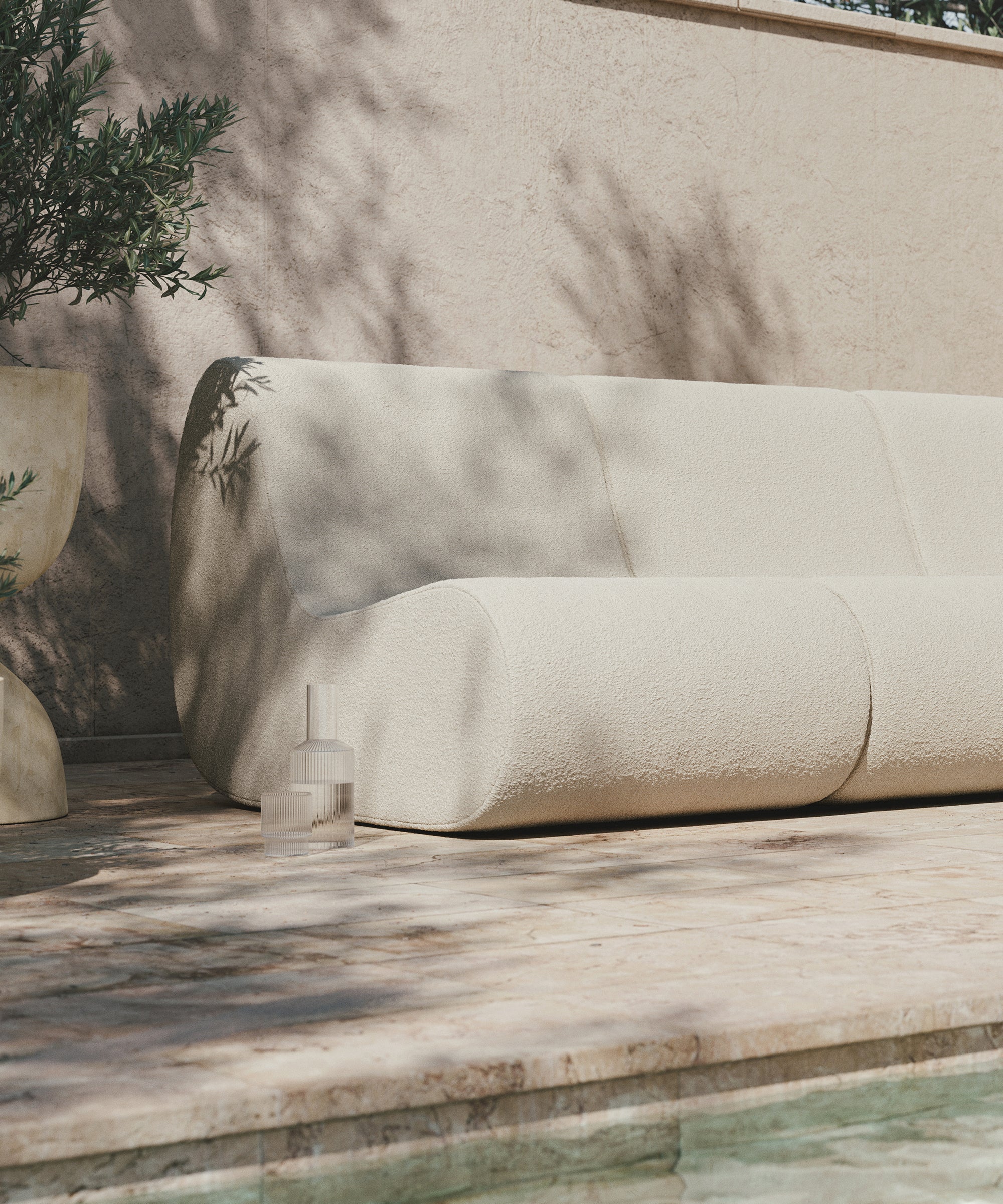 Rouli Center Module Pure Bouclé