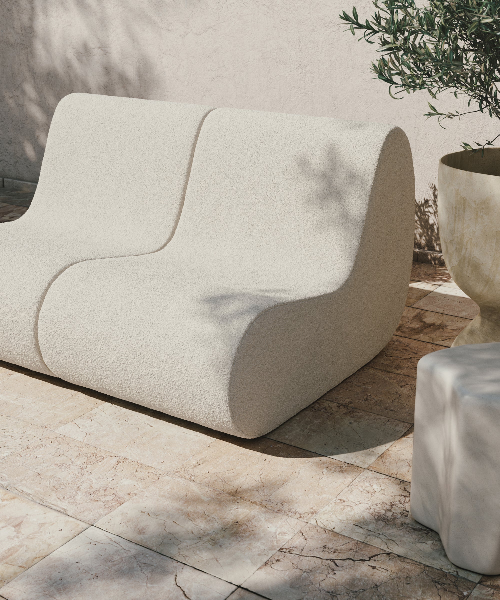 Rouli Center Module Pure Bouclé