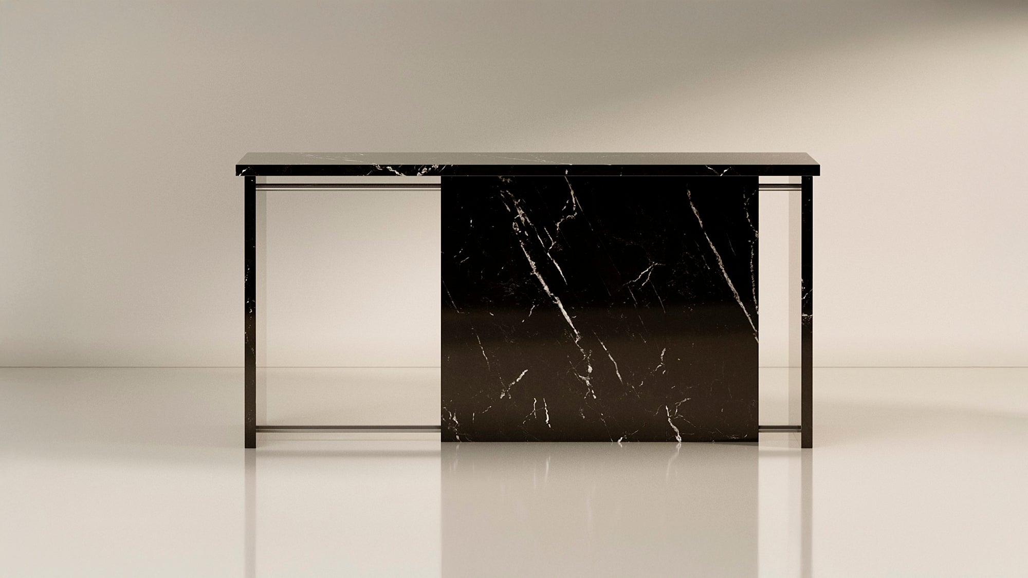 Segment Desk, Nero Marquina - Sample