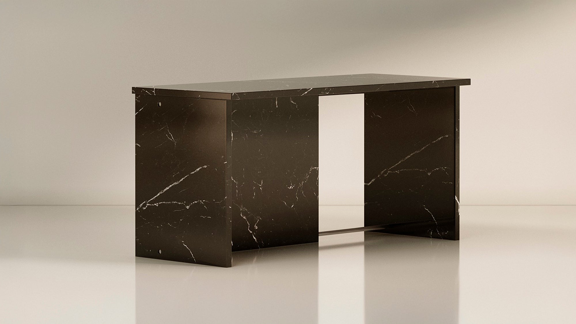 Segment Desk, Nero Marquina - Sample