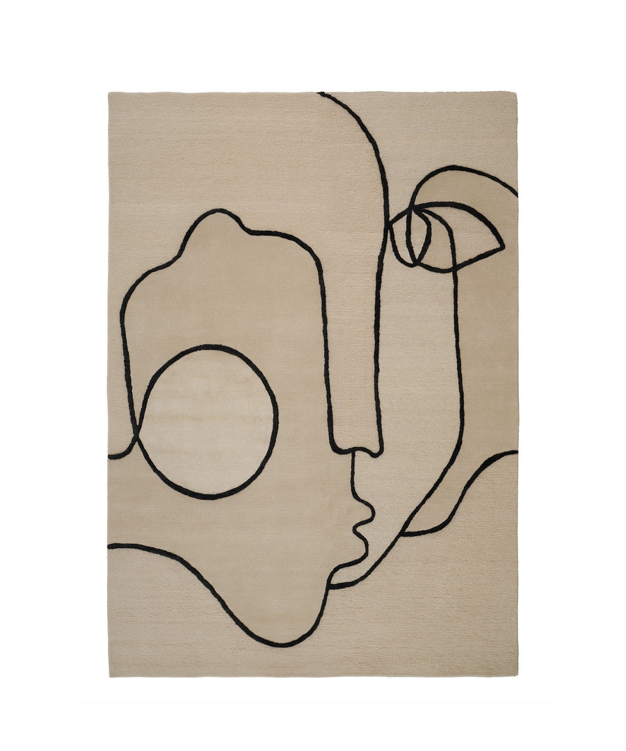 Self Mirage Rug in Beige