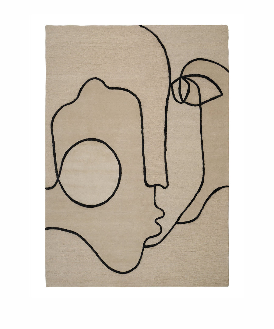 Self Mirage Rug in Beige