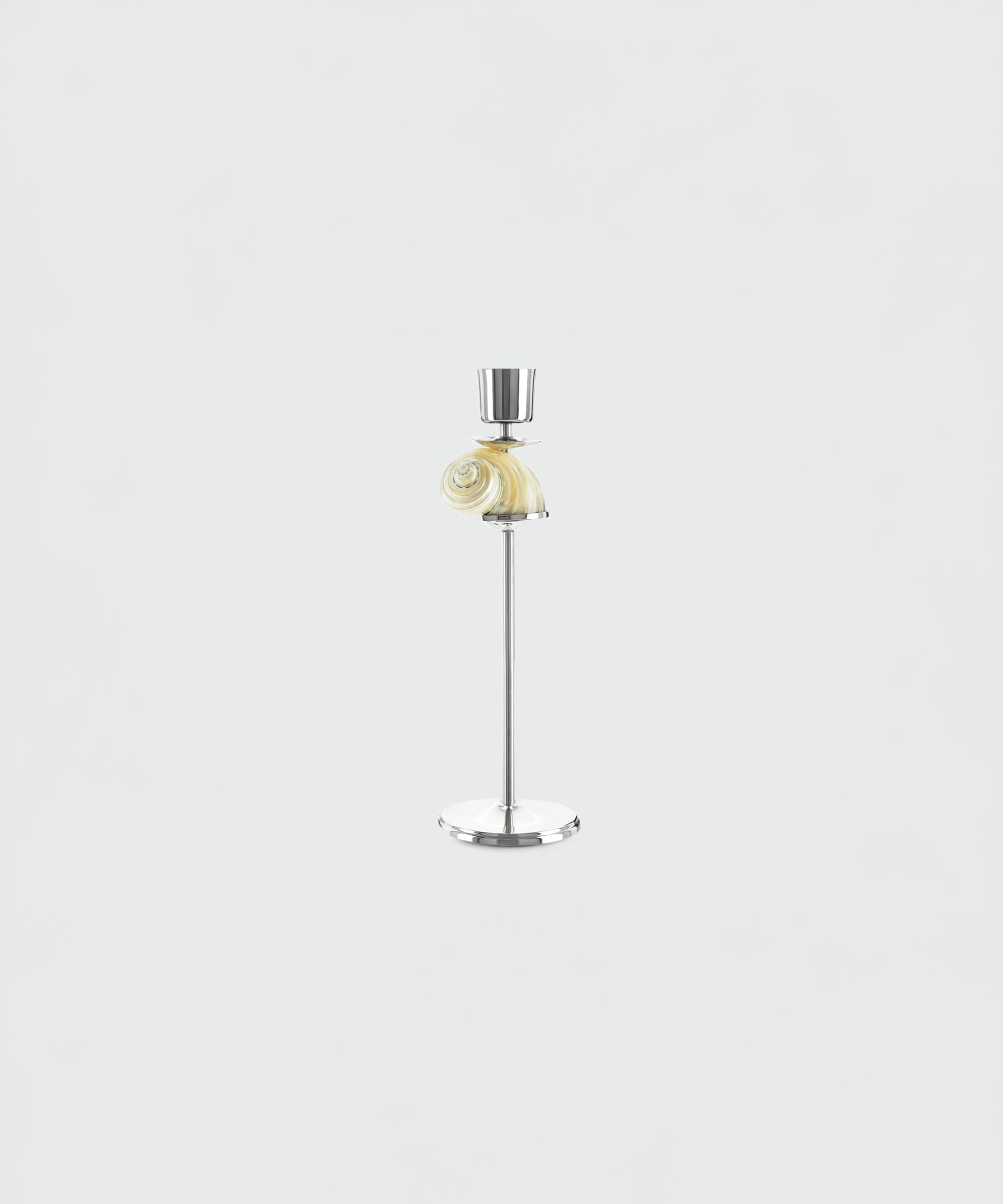 Silver Spiral Candlestick