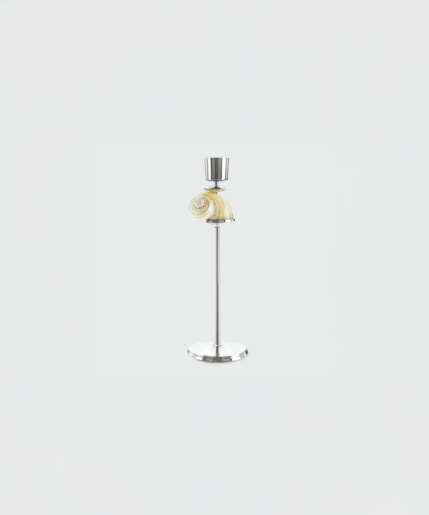 Silver Spiral Candlestick