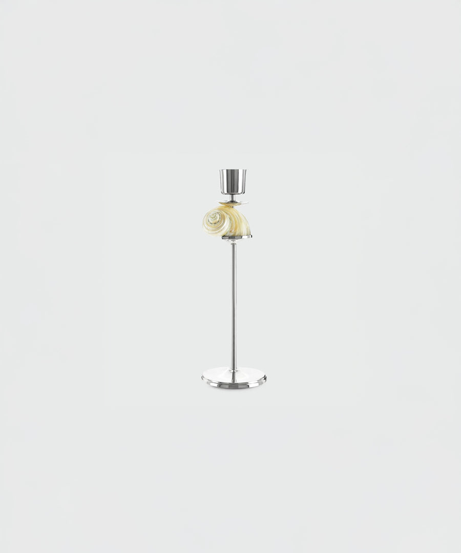 Silver Spiral Candlestick