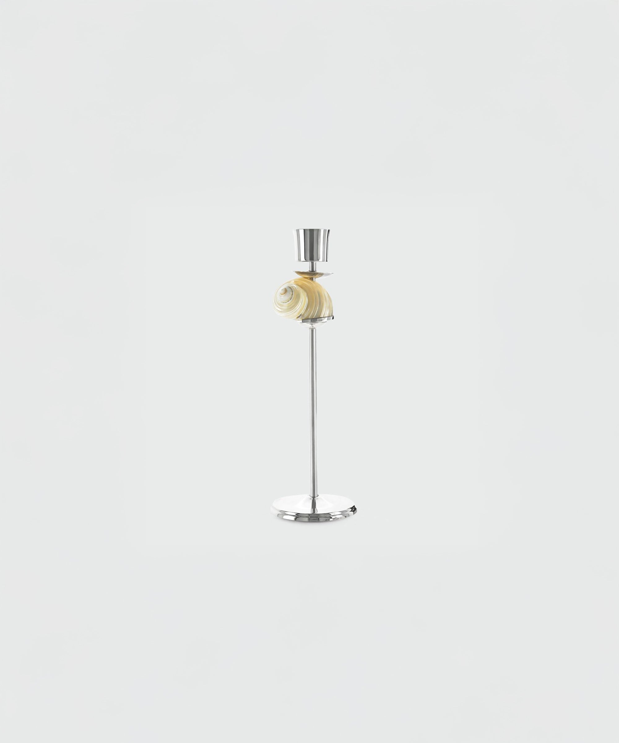 Silver Spiral Candlestick