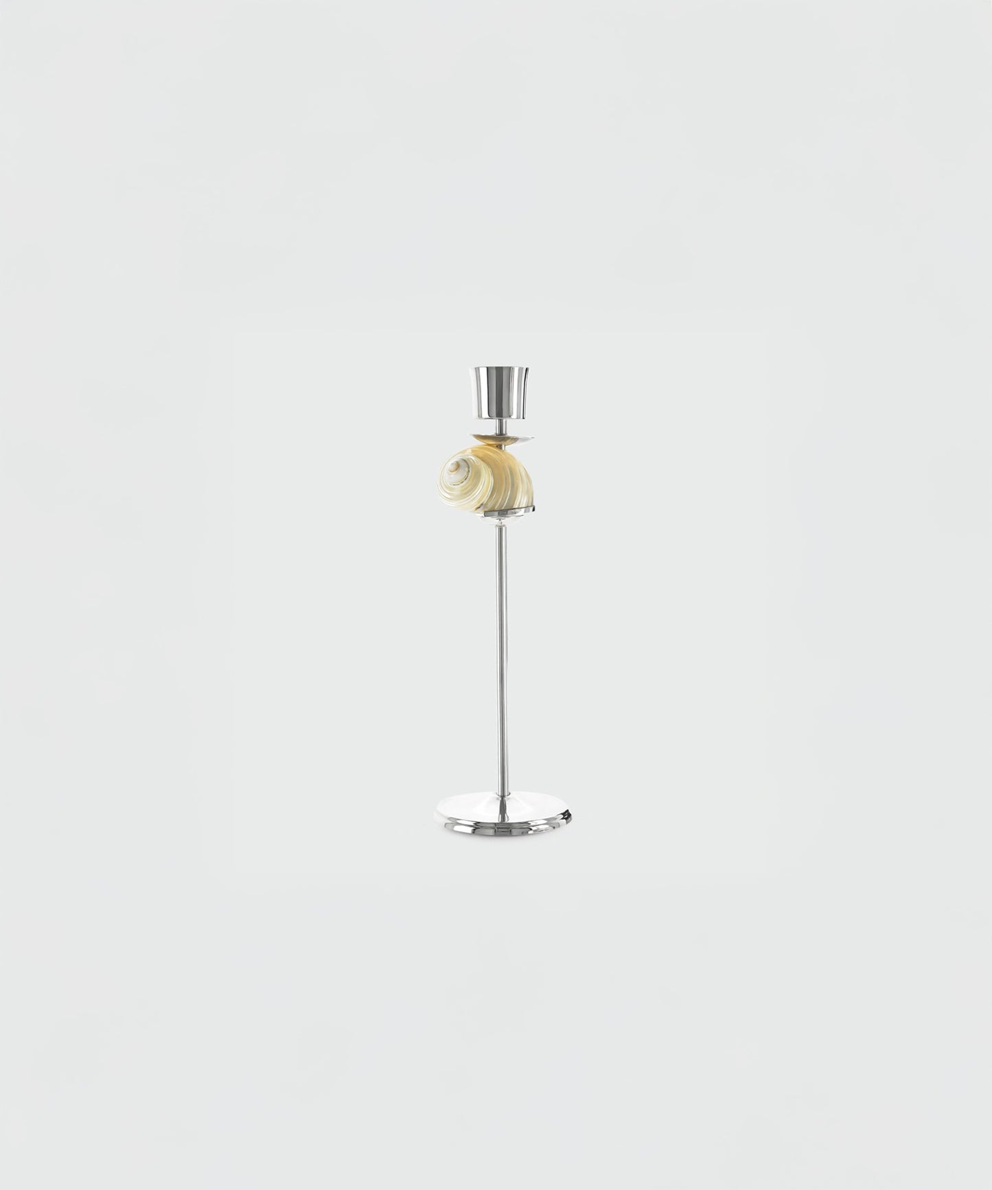 Silver Spiral Candlestick