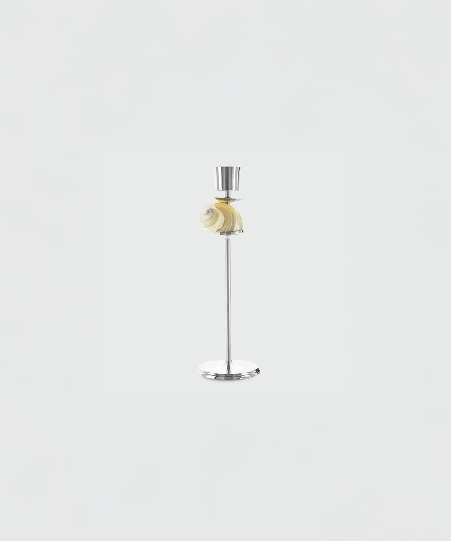 Silver Spiral Candlestick