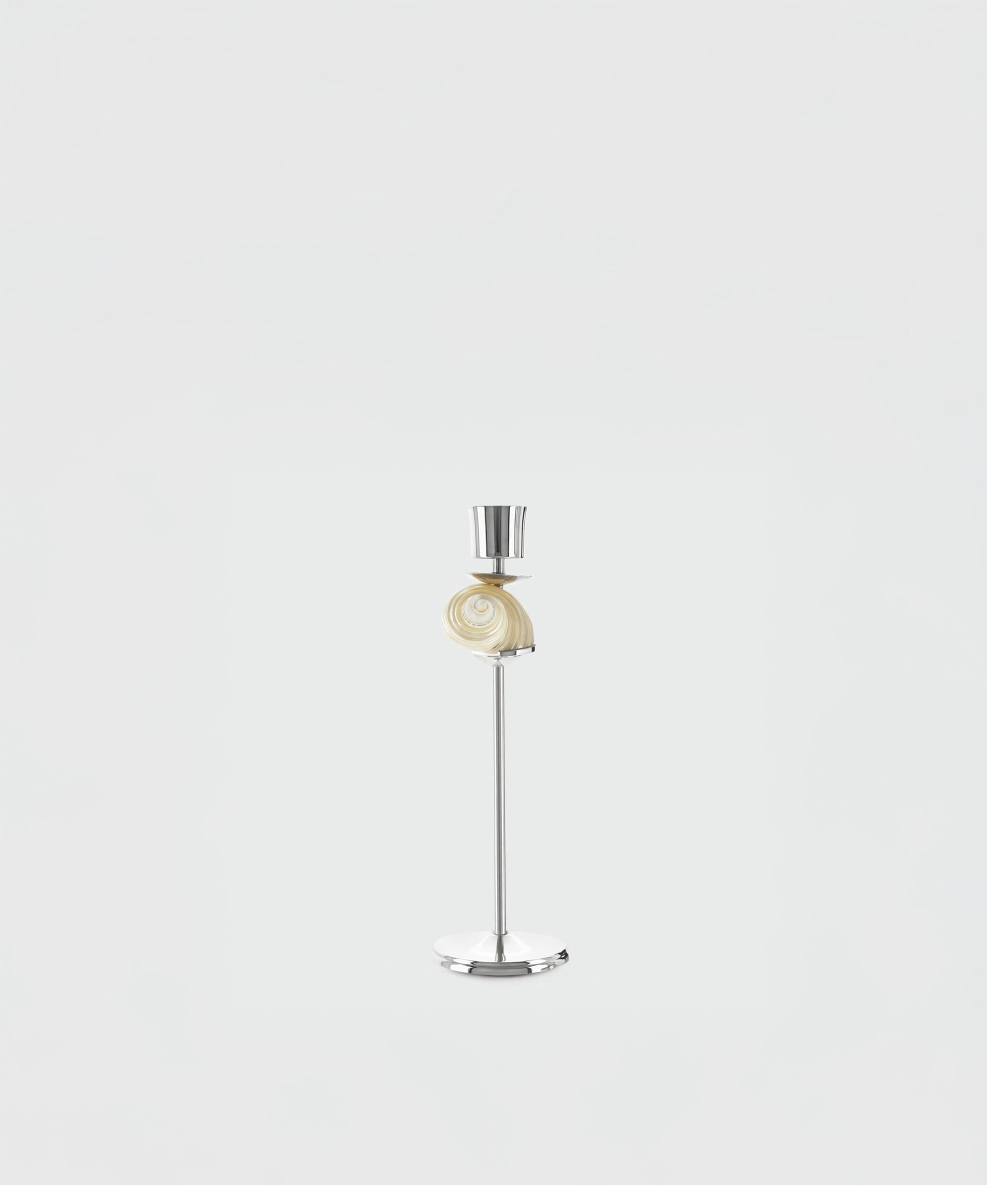 Silver Spiral Candlestick