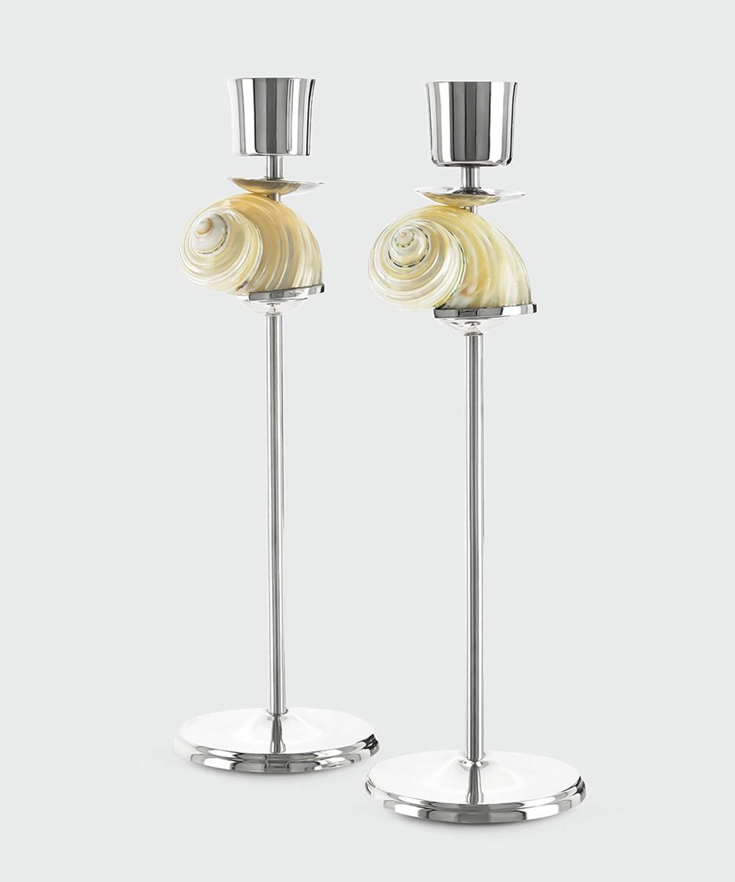 Silver Spiral Candlestick