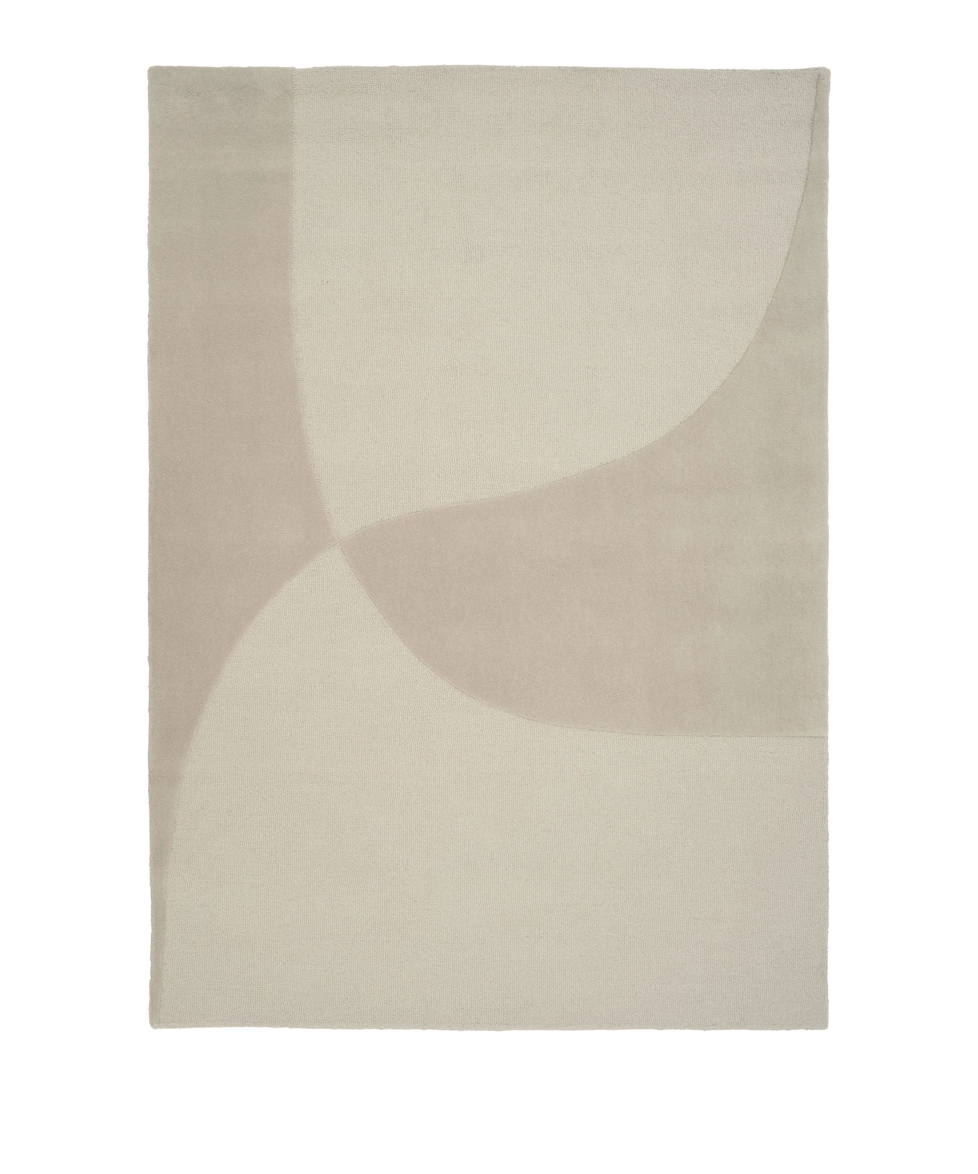 Split Plains Rug in Beige