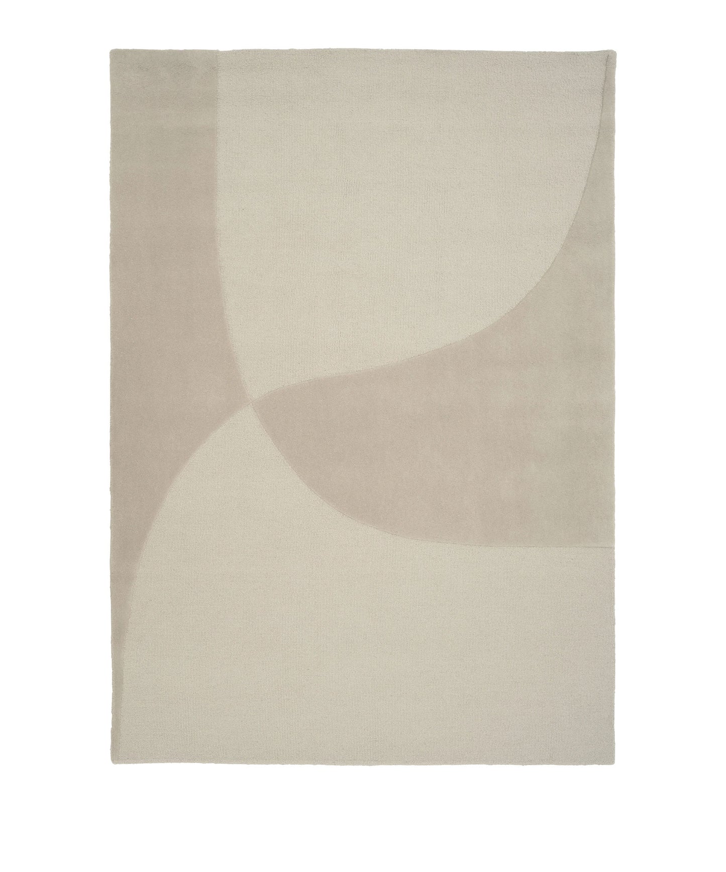 Split Plains Rug in Beige