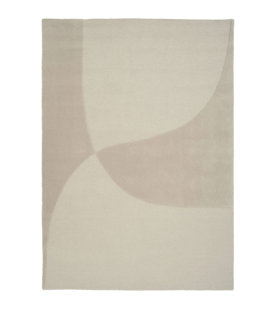 Split Plains Rug in Beige