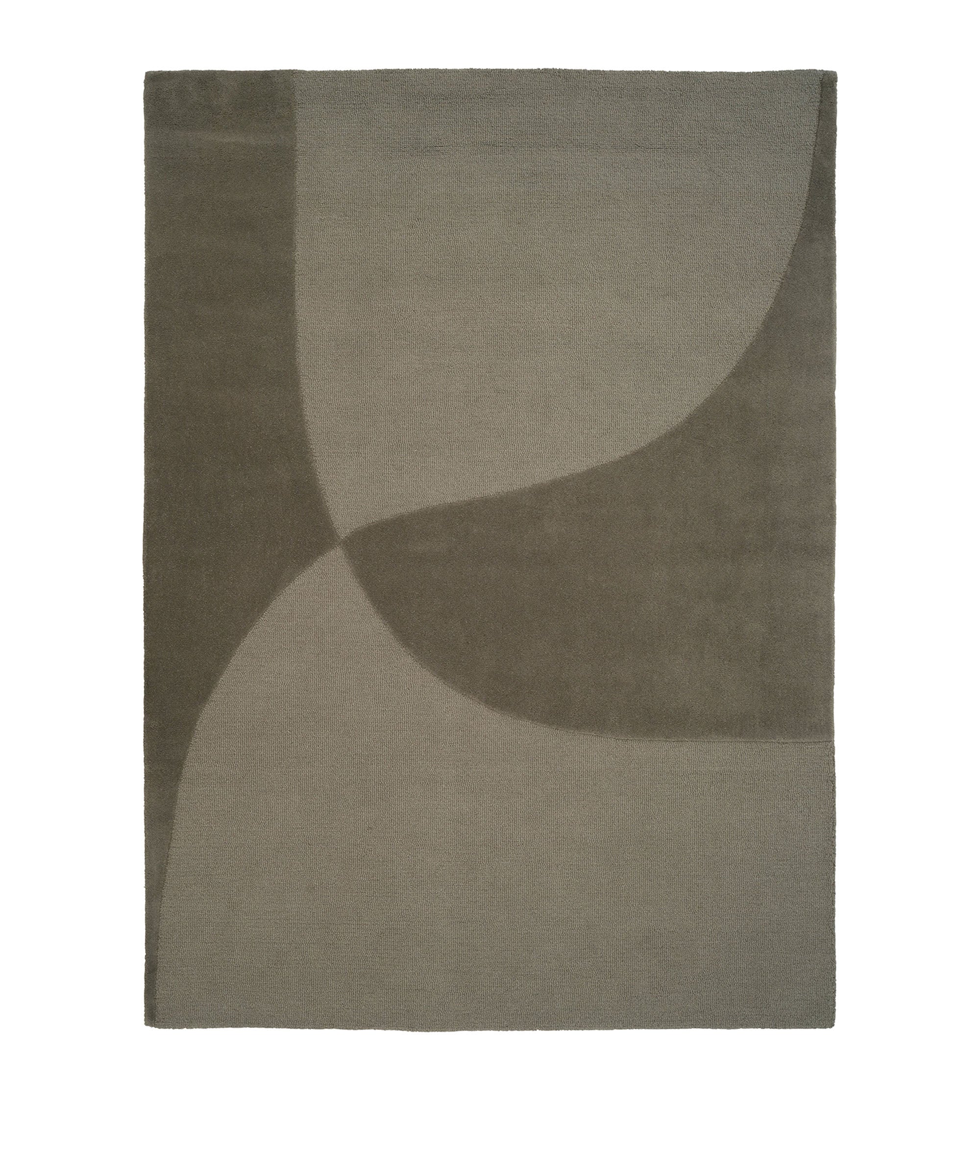 Split Plains Rug in Moss