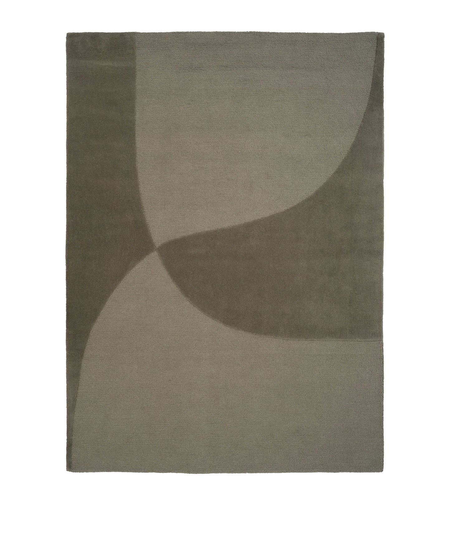 Split Plains Rug in Moss