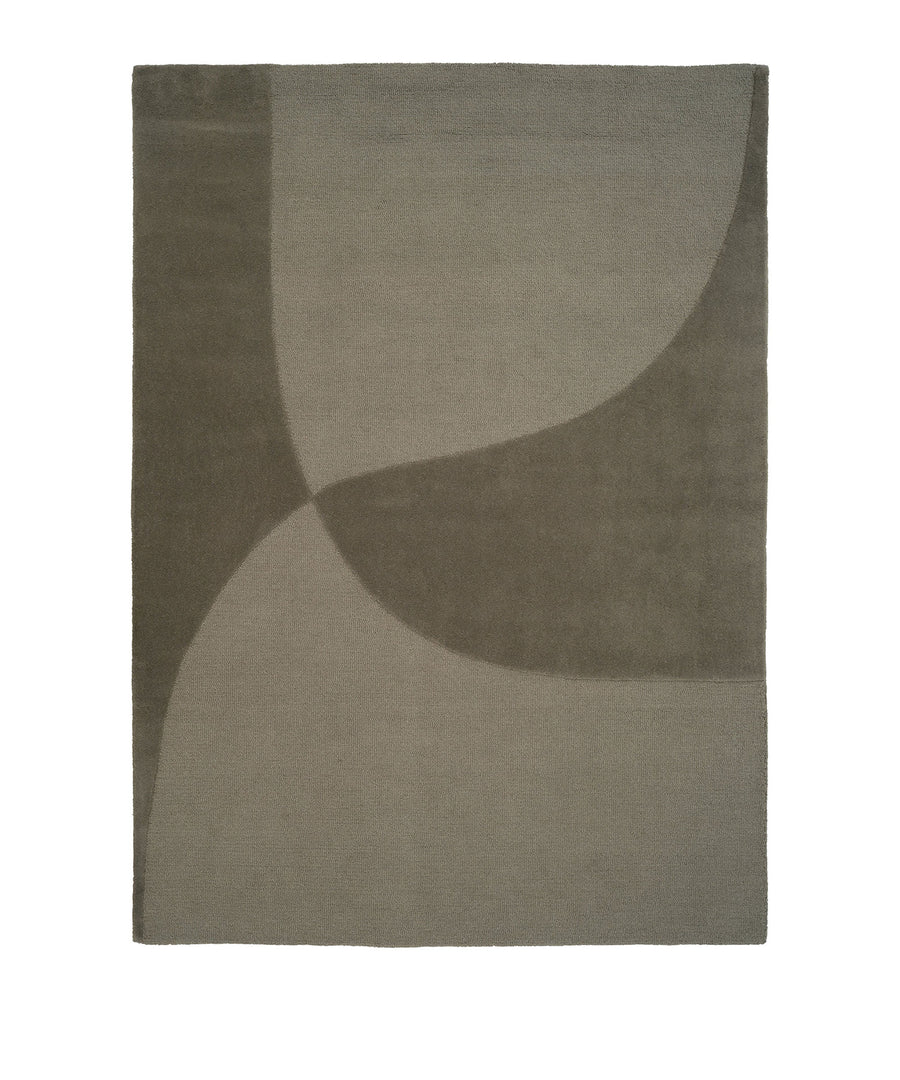 Split Plains Rug in Moss