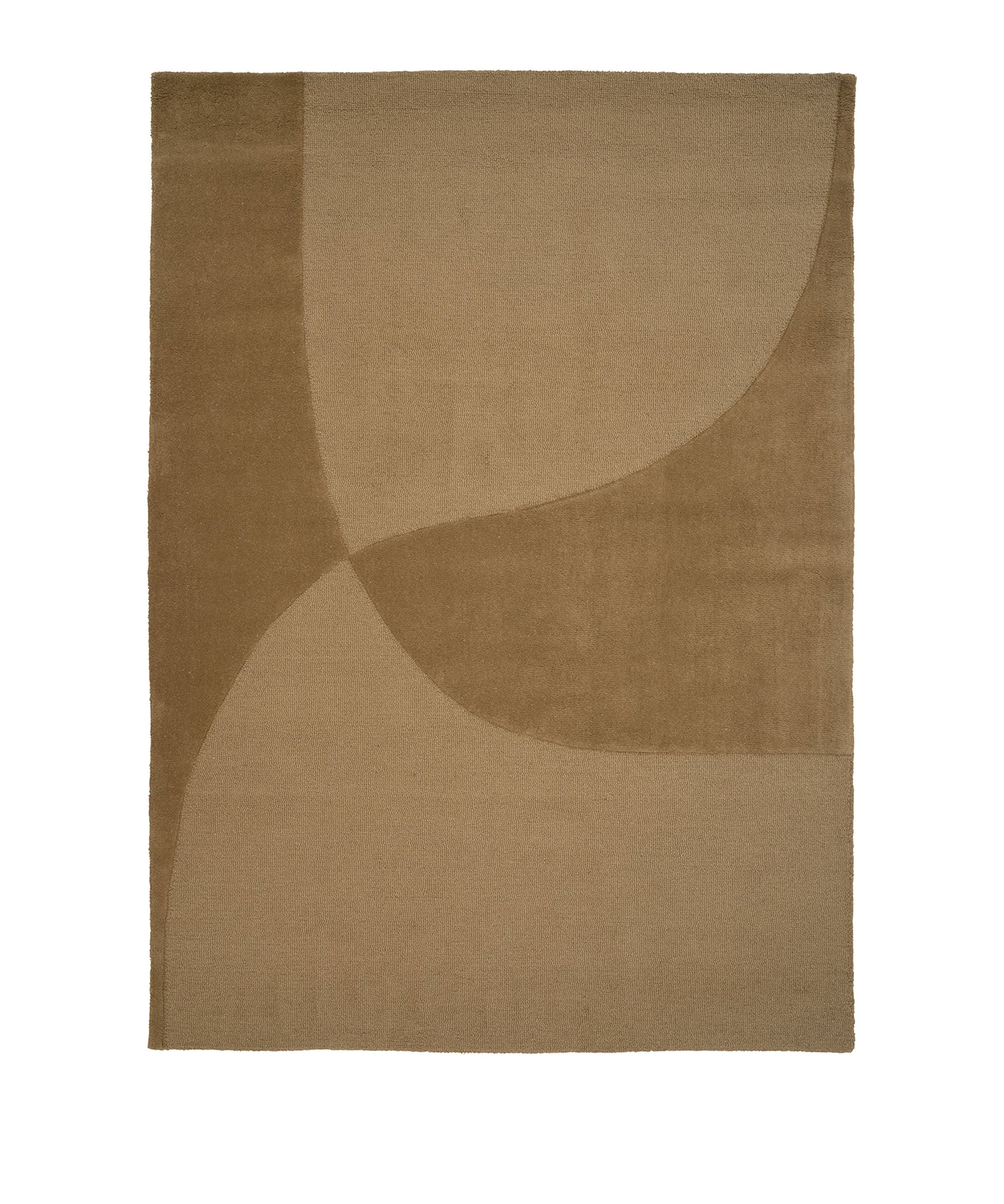 Split Plains Rug in Mustard