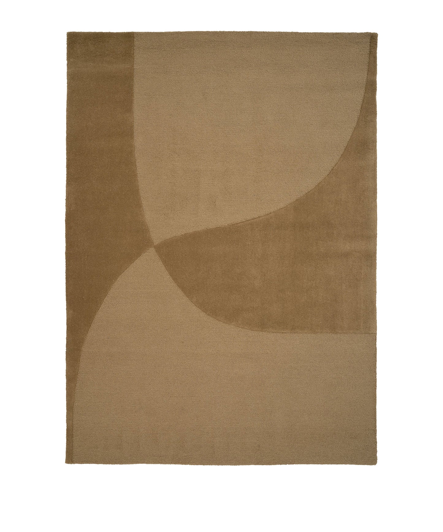 Split Plains Rug in Mustard