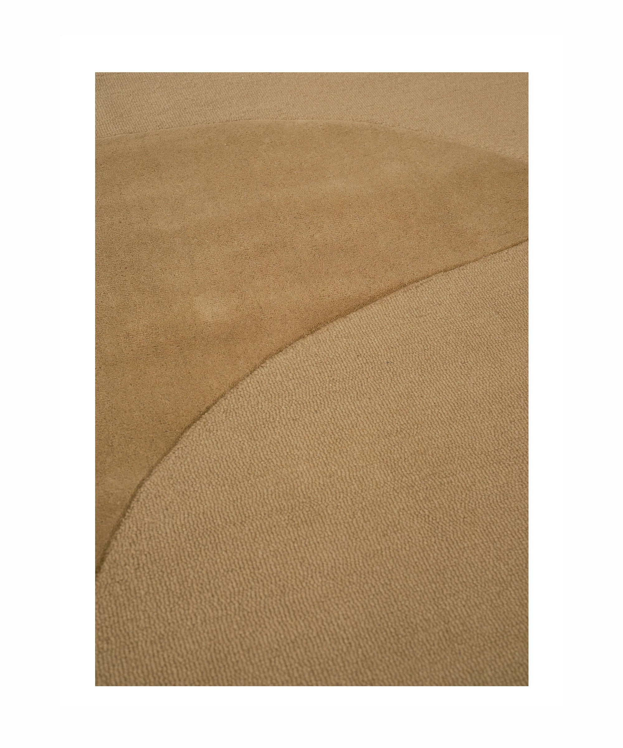 Split Plains Rug in Mustard