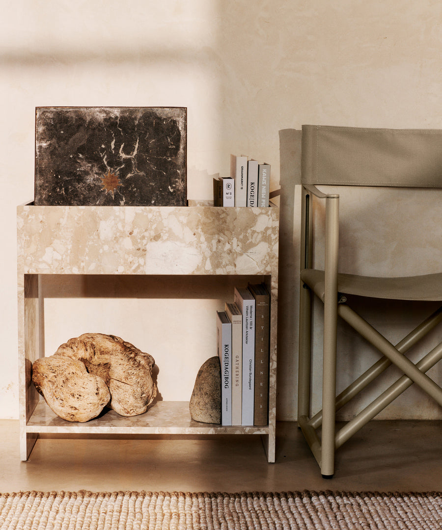 Stone Plant Box With Shelf