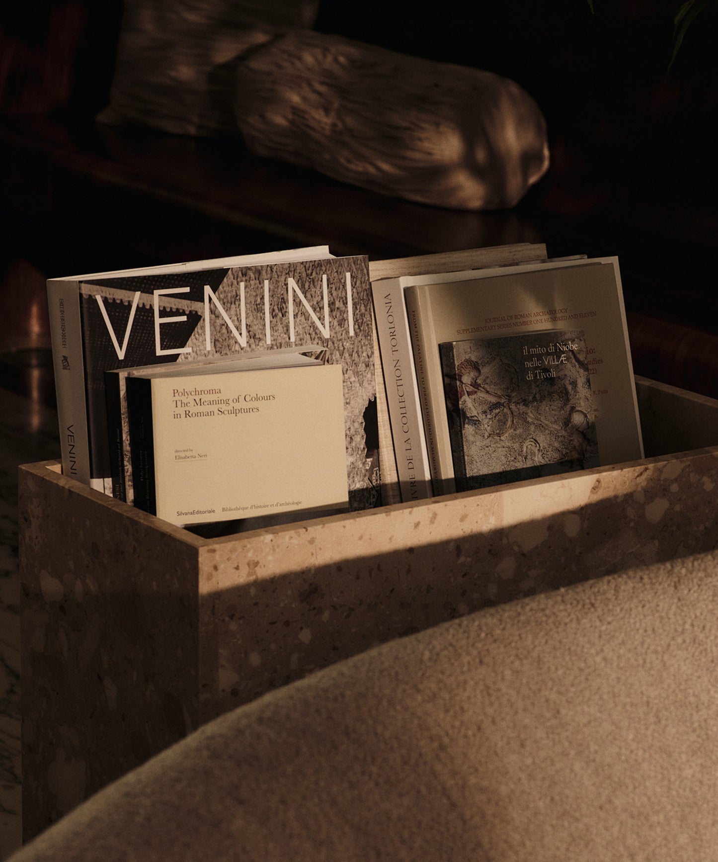 Stone Plant Box With Shelf