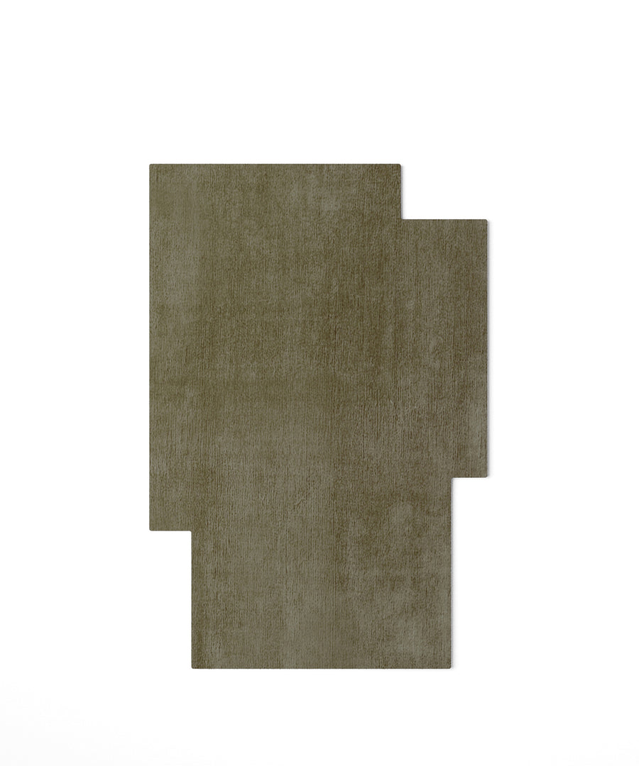 Tetra 02 Area Rug - Tencel - Smoke Green - Sample - 7'8" x 6'3"