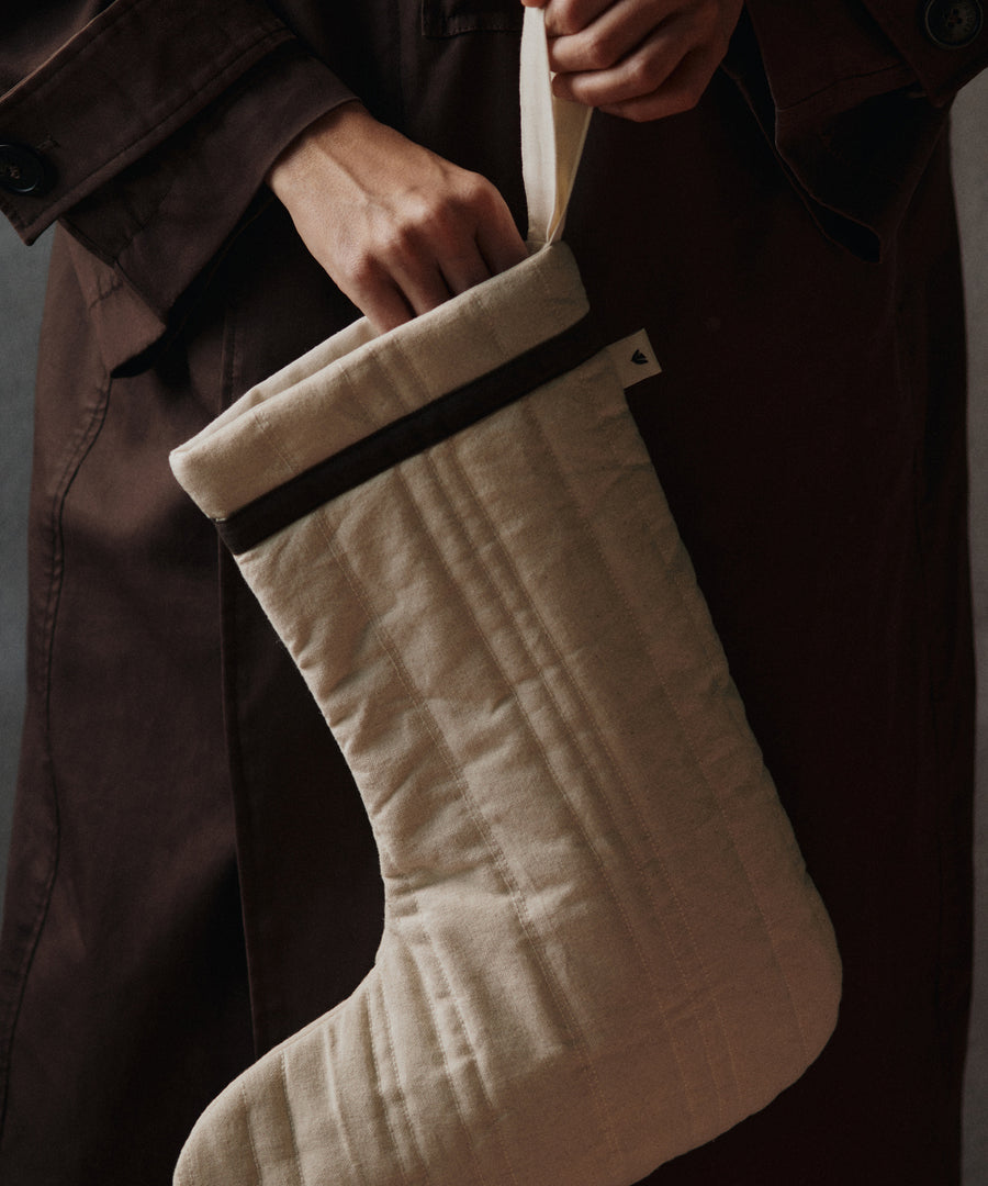 Vari Quilted Christmas Stocking