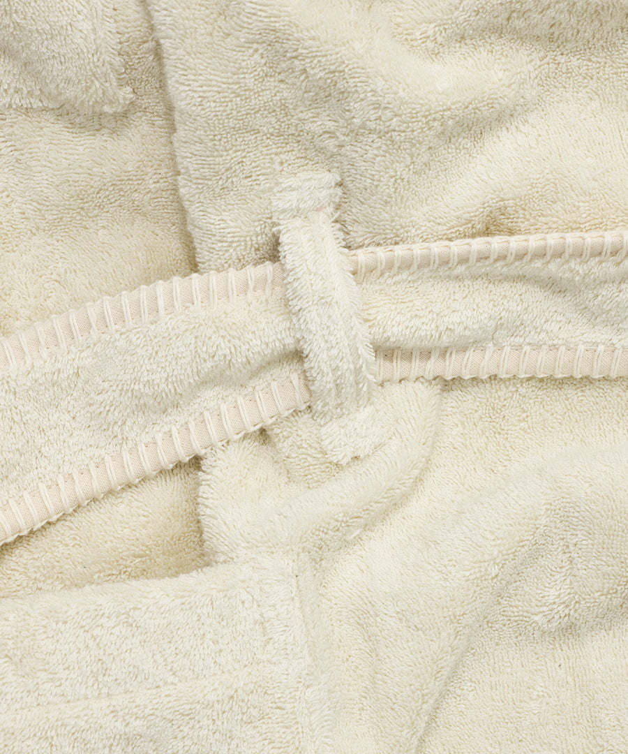Whipstitch Bathrobe, Off White
