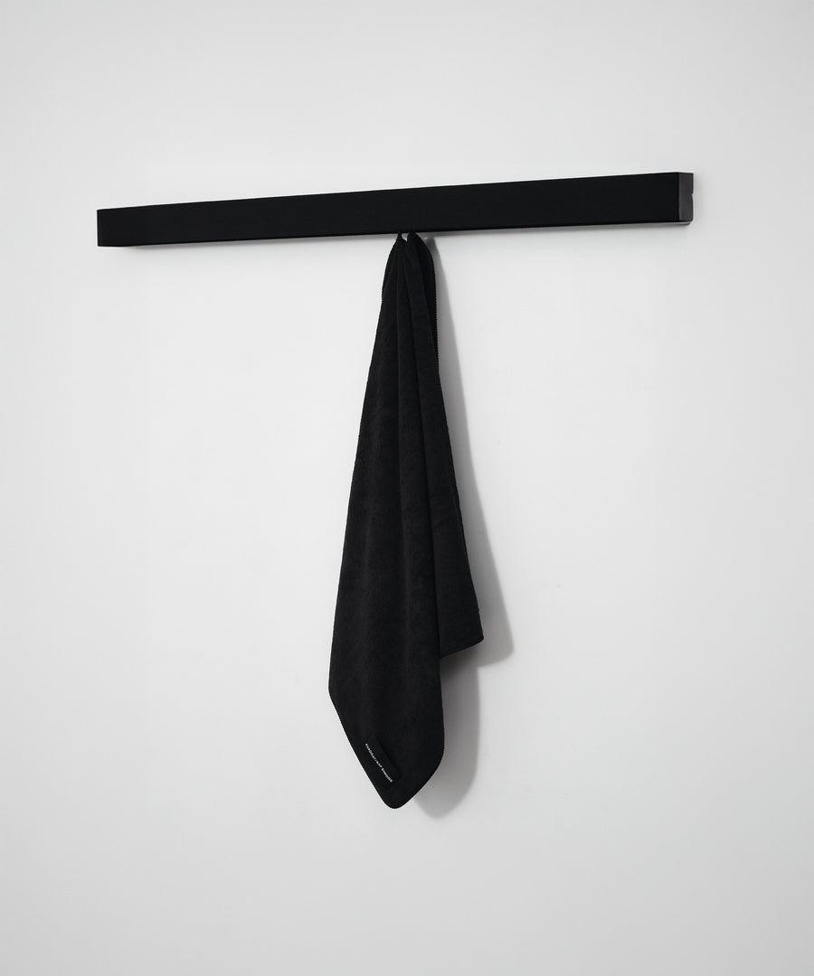 Whipstitch Beach Towel, Black